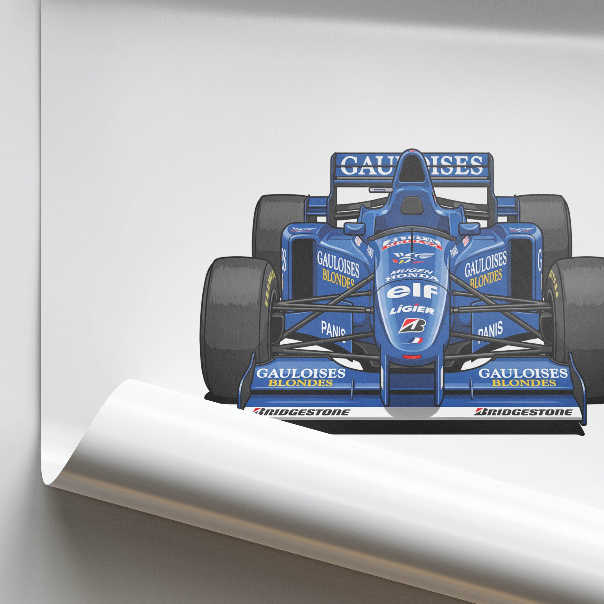 1996 Ligier JS43 Olivier Panis Gauloises – Car Print