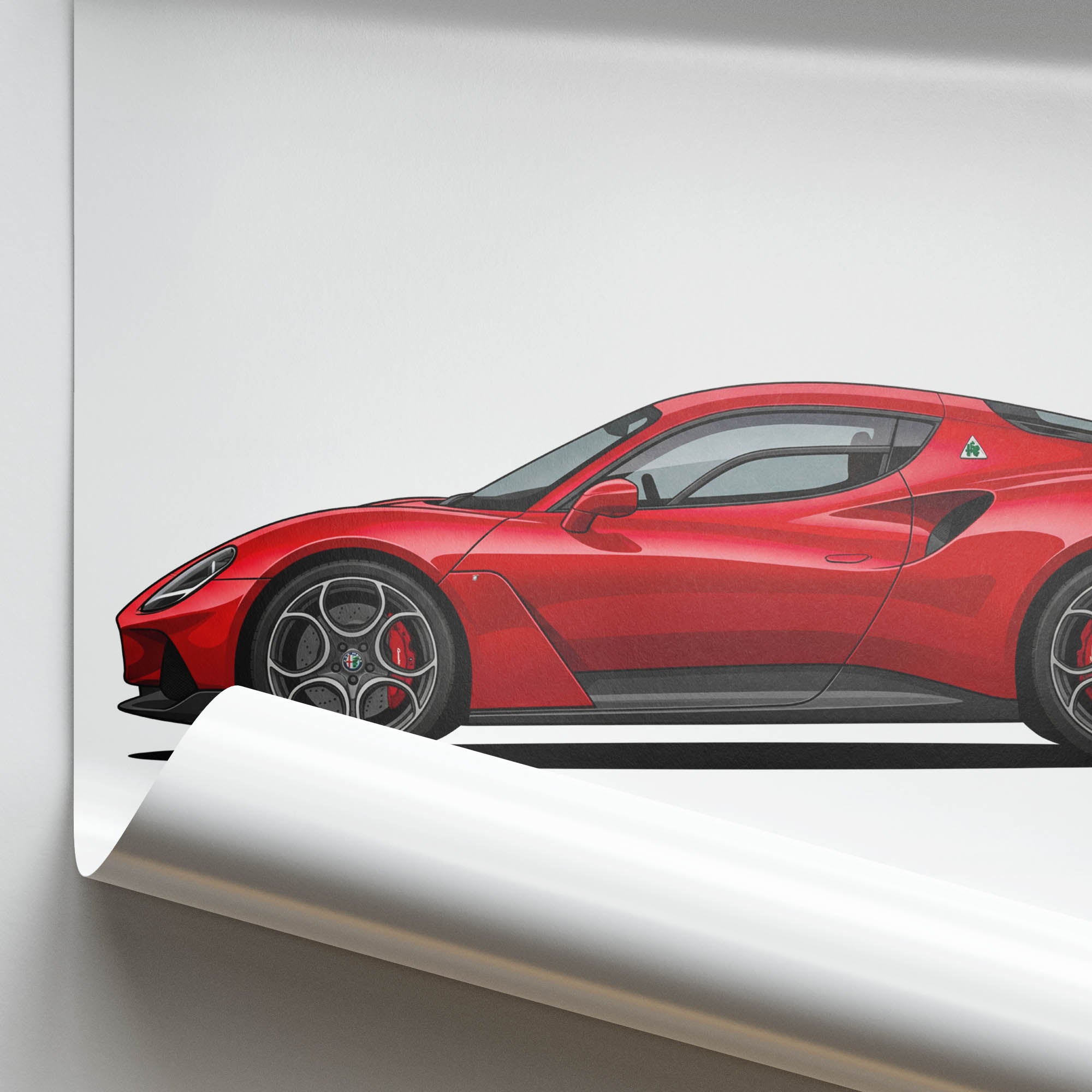 2024 Alfa Romeo 33 Stradale – Car Print (Side)