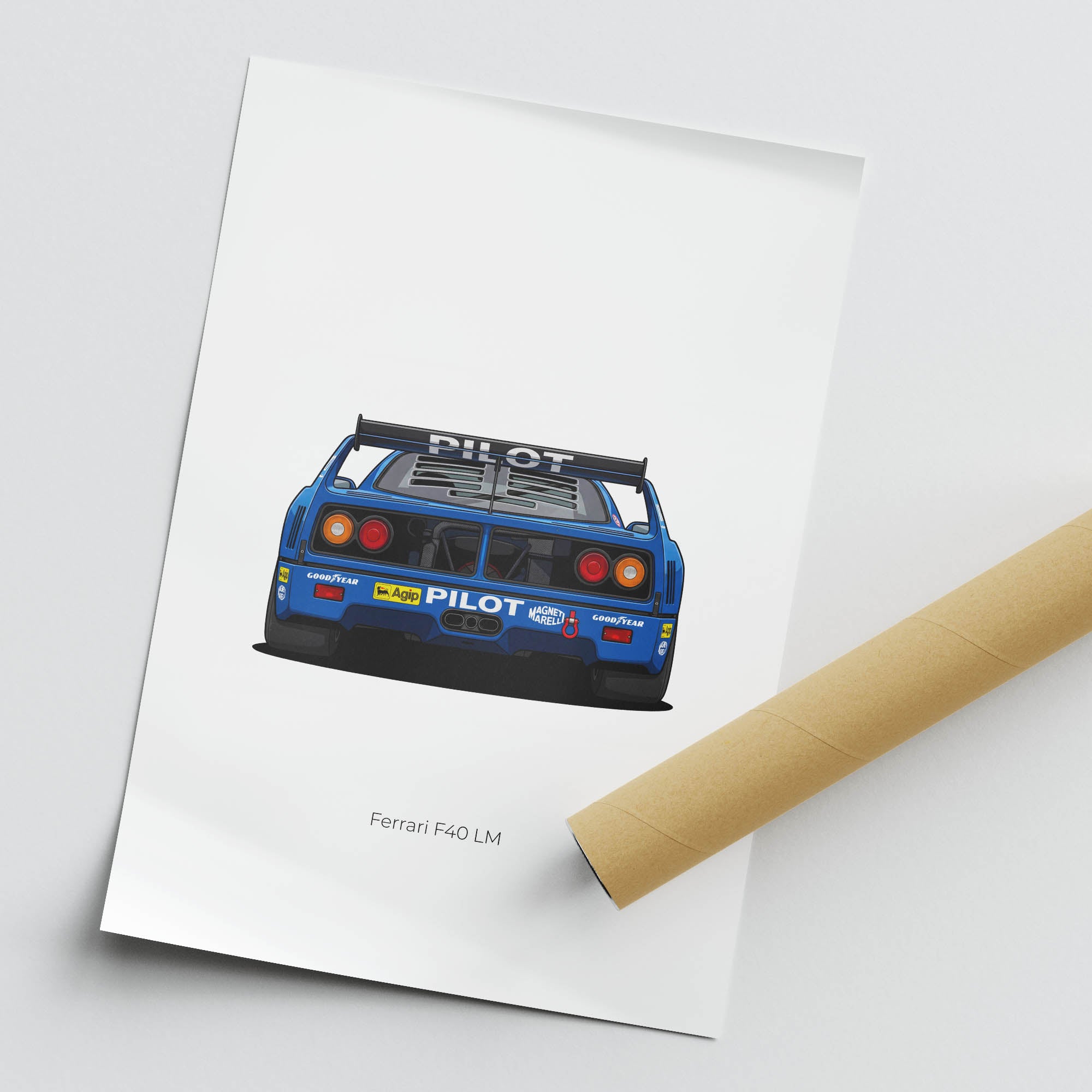 1995 Ferrari F40 LM Pilot – Car Print