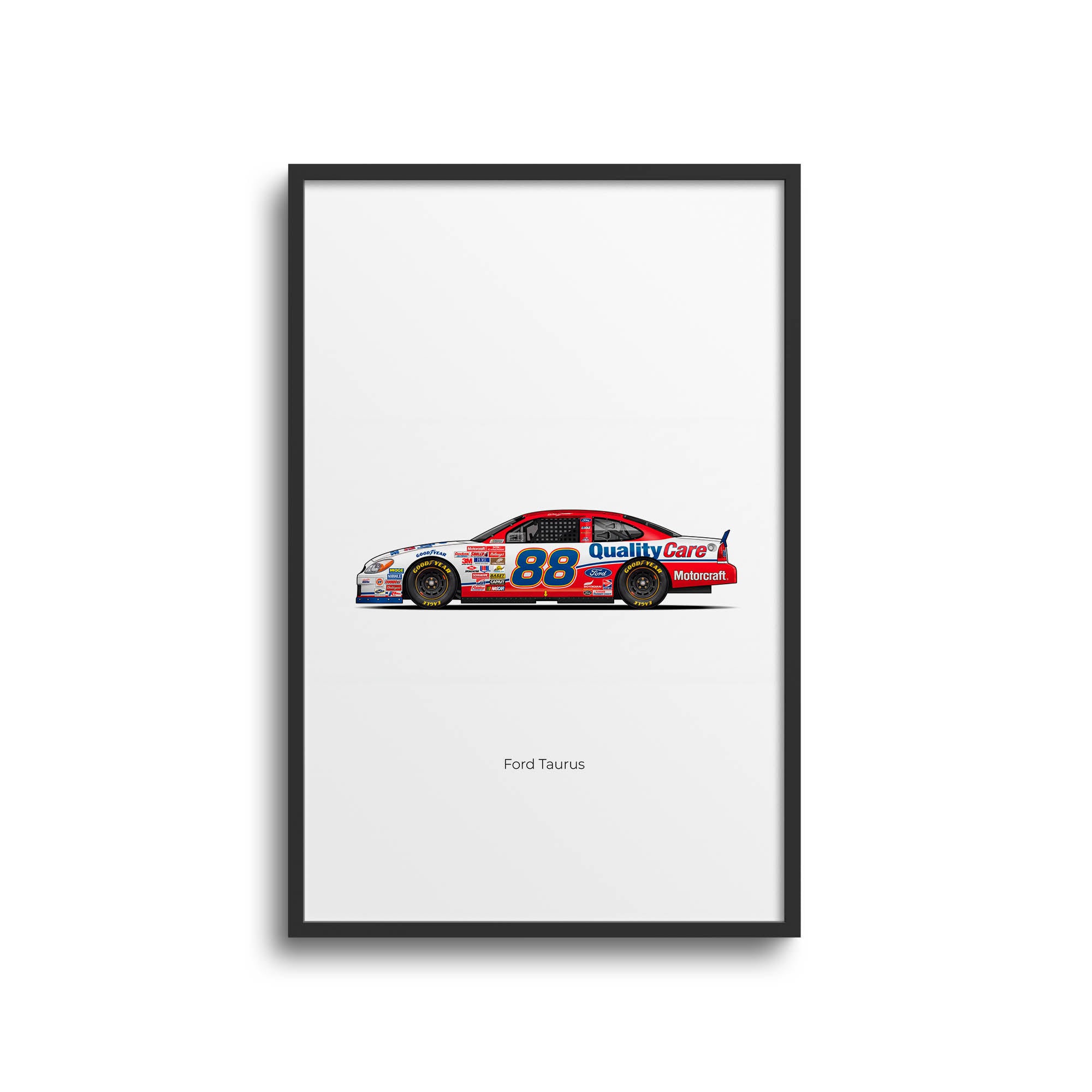 1999 Ford Taurus Dale Jarrett Quality Care – Car Print