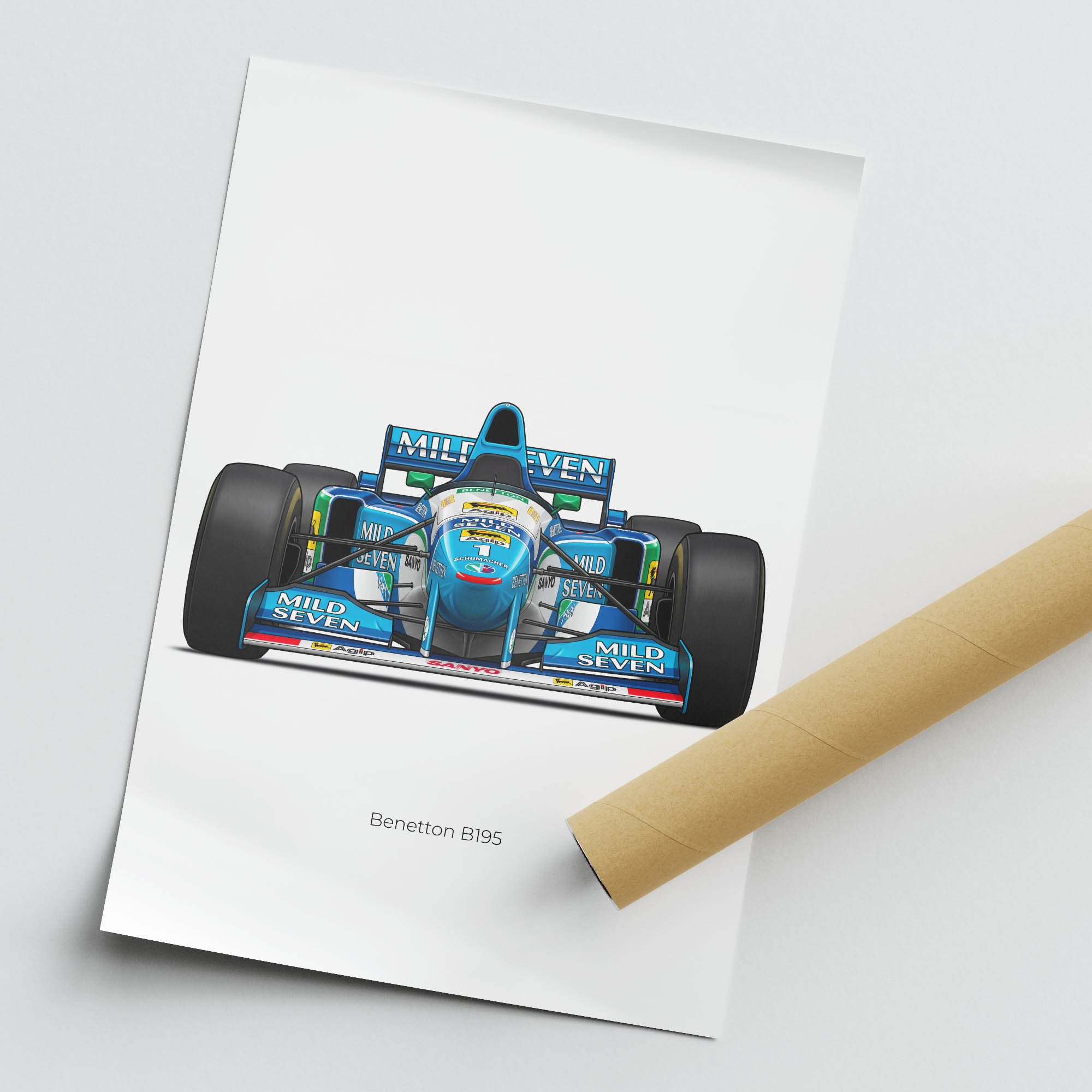 1995 Benetton B195 Michael Schumacher – Car Print