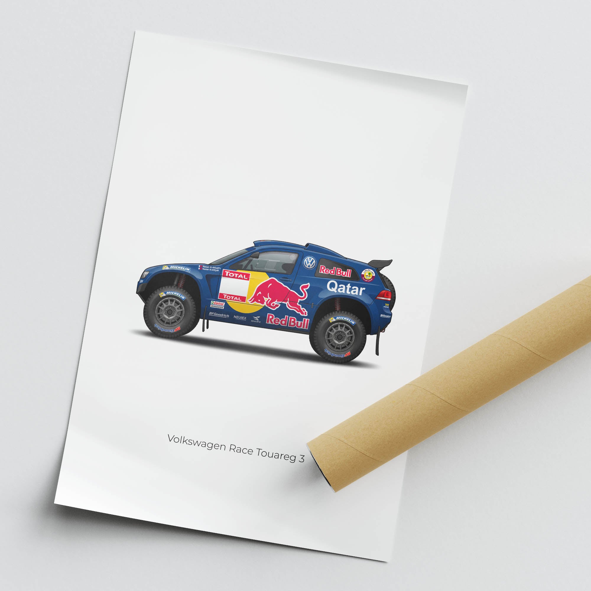 2011 Volkswagen Race Touareg 3 Nasser – Car Print