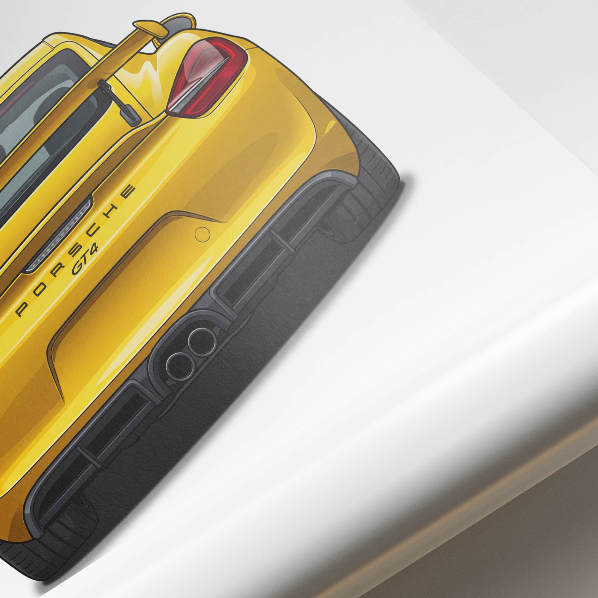 2016 Porsche Cayman GT4 – Car Print (Back)