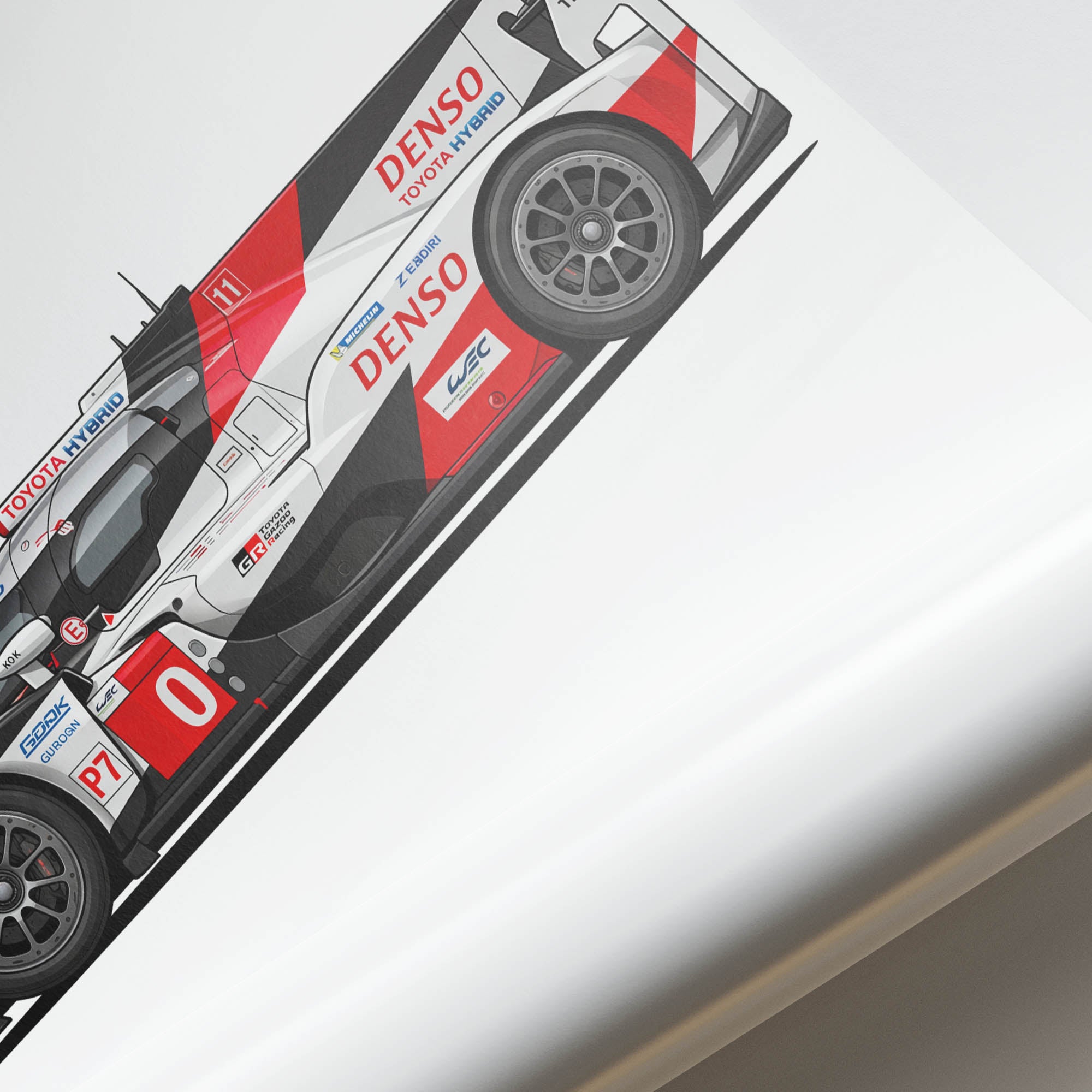 2018 Toyota TS050 Hybrid – Car Print (Side)