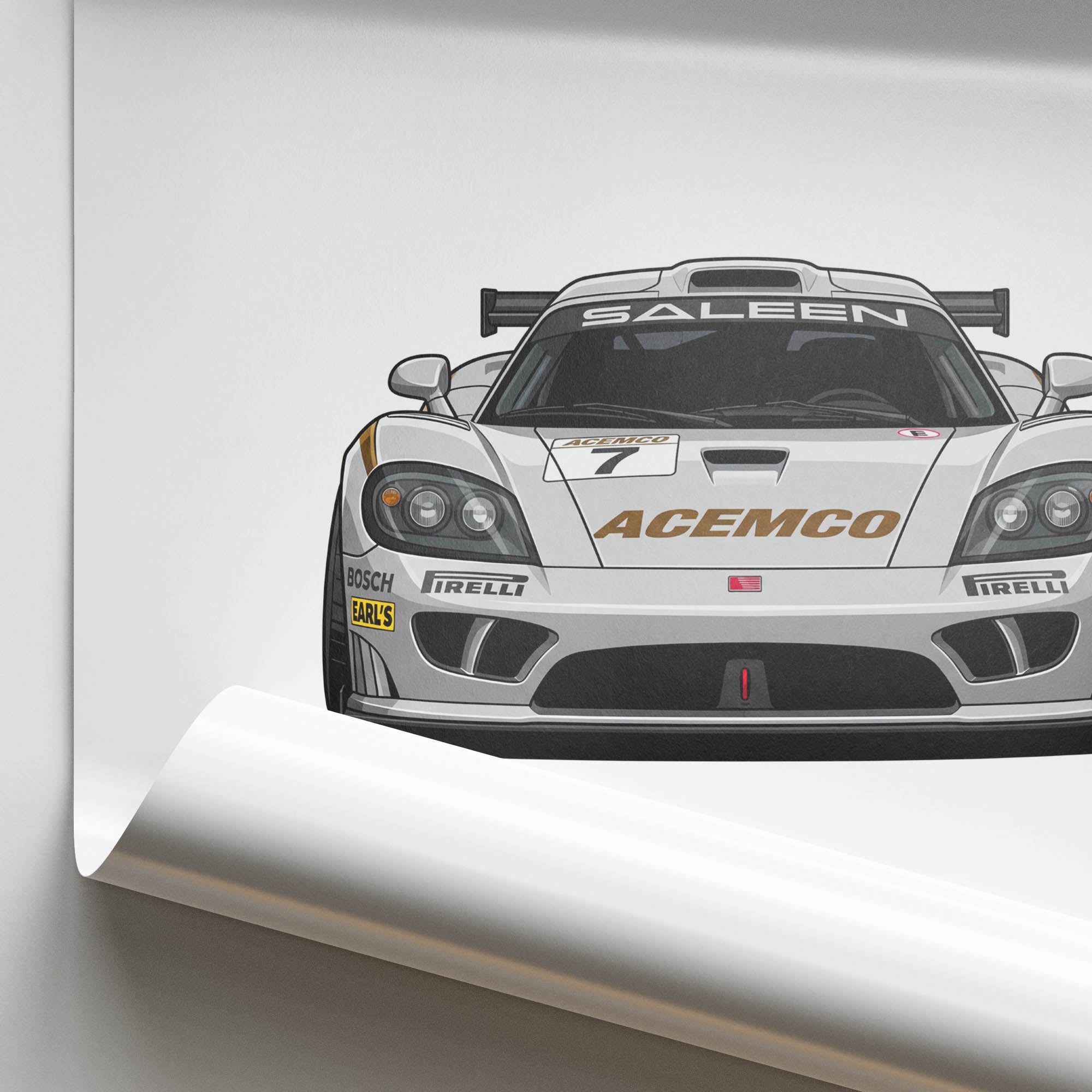2004 Saleen S7R Acemco – Car Print (Front)