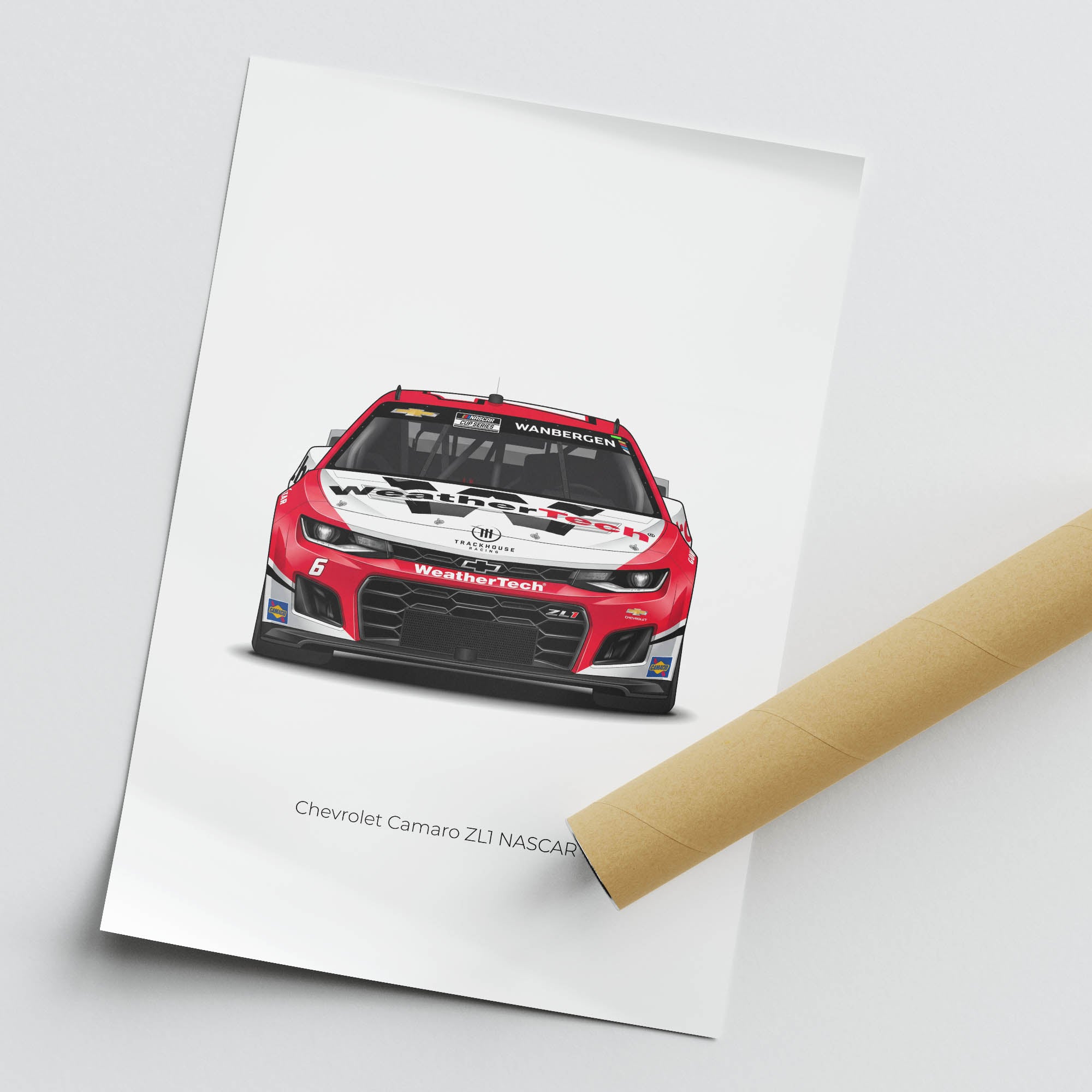 2025 Chevrolet Camaro ZL1 Shane Van – Car Print (Front)