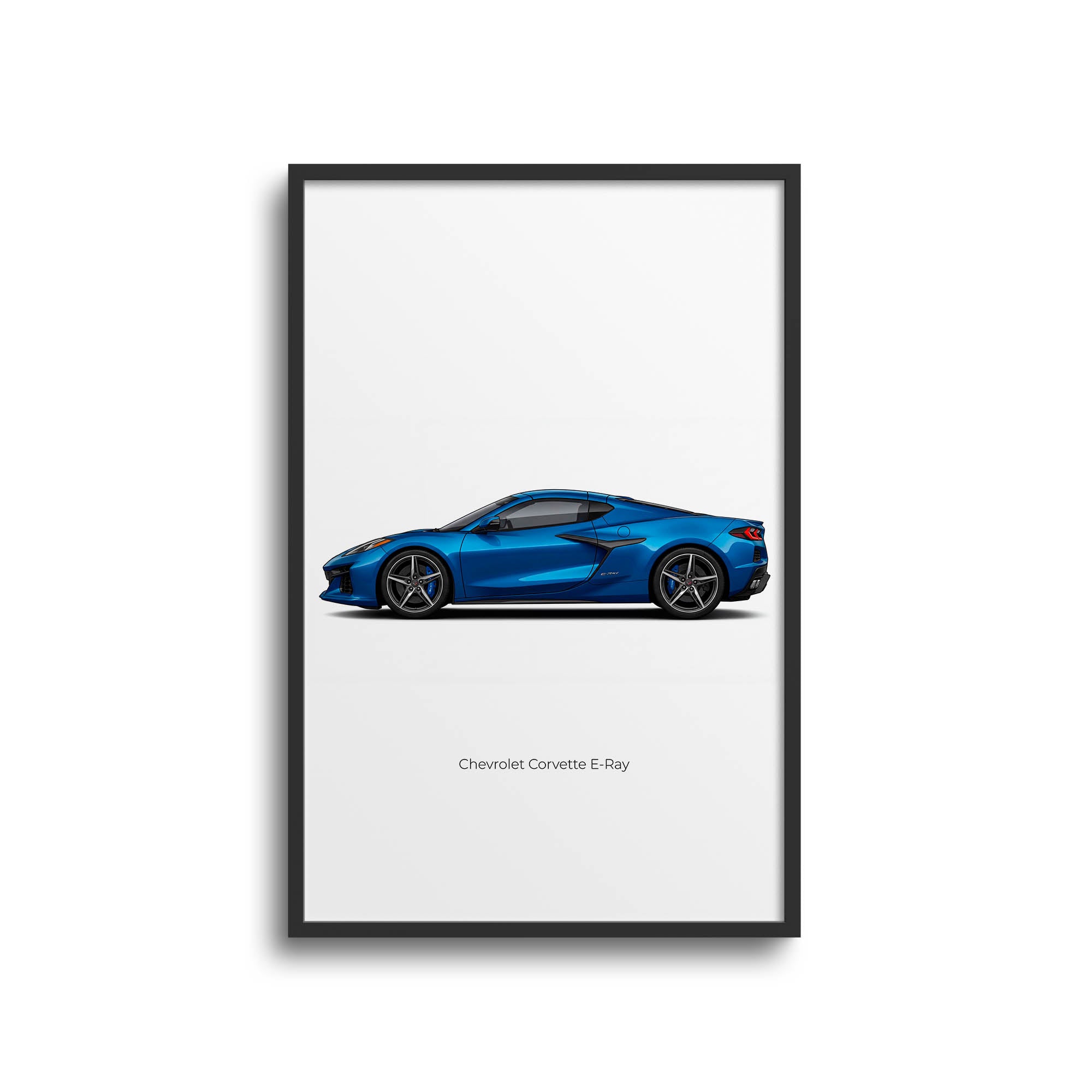 2024 Chevrolet Corvette E Ray Riptide – Car Print (Side)