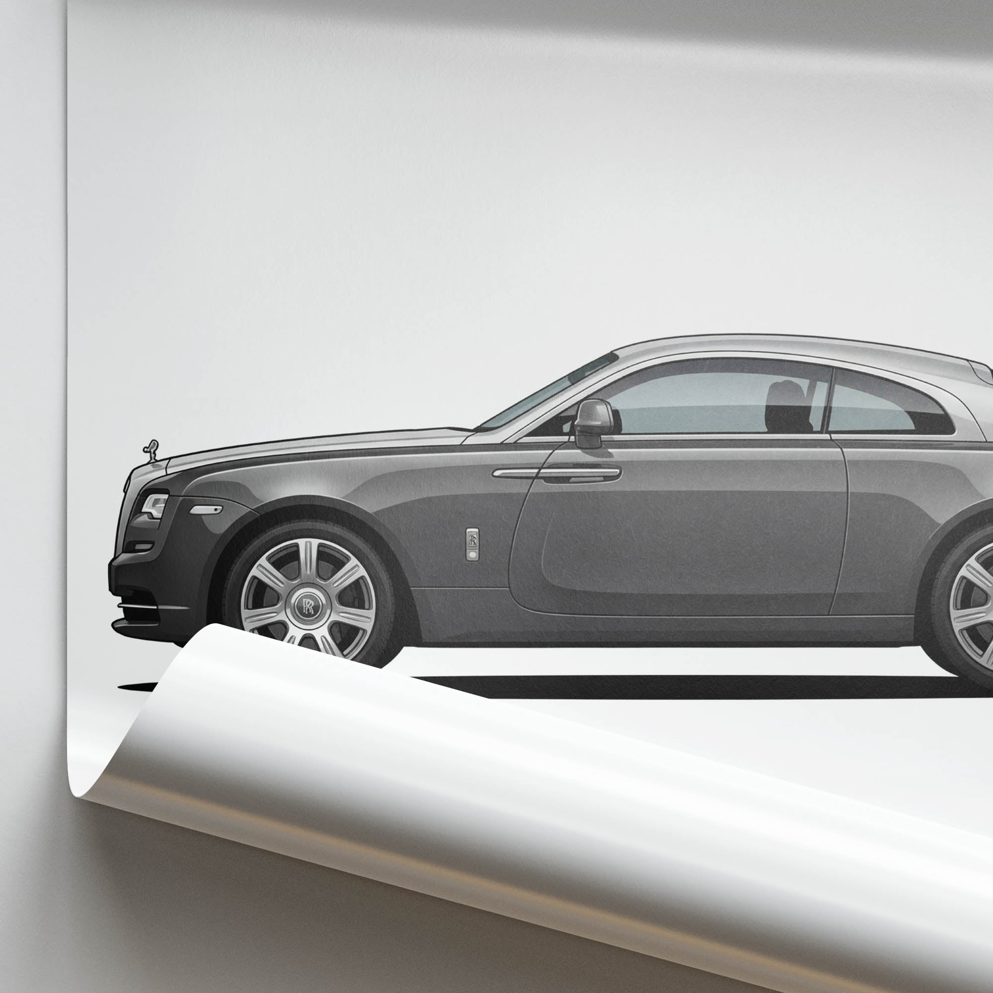 2013 Rolls Royce Wraith Two Tone – Car Print (Side)