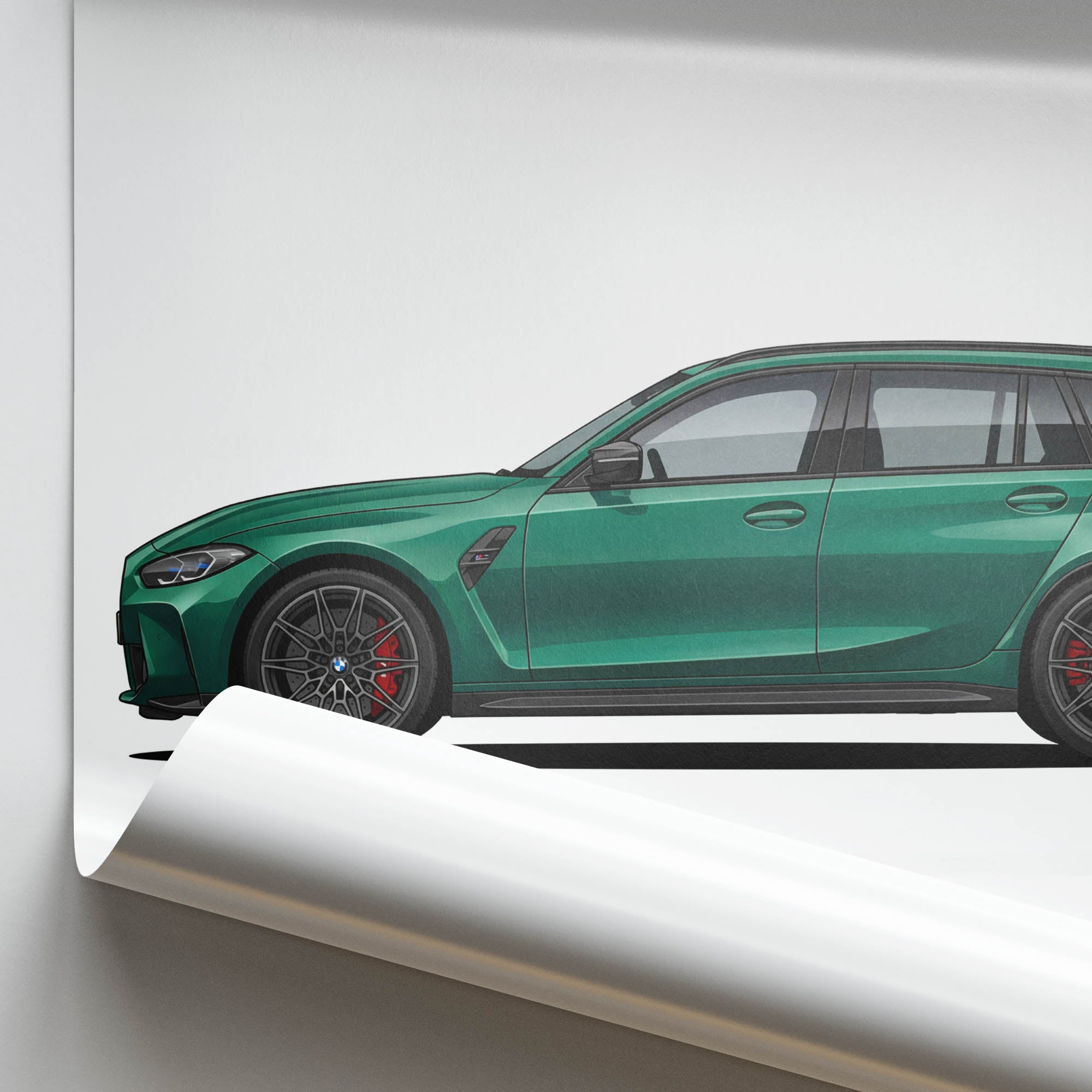 2023 BMW M3 Touring G81 Isle Of Man – Car Print (Side)
