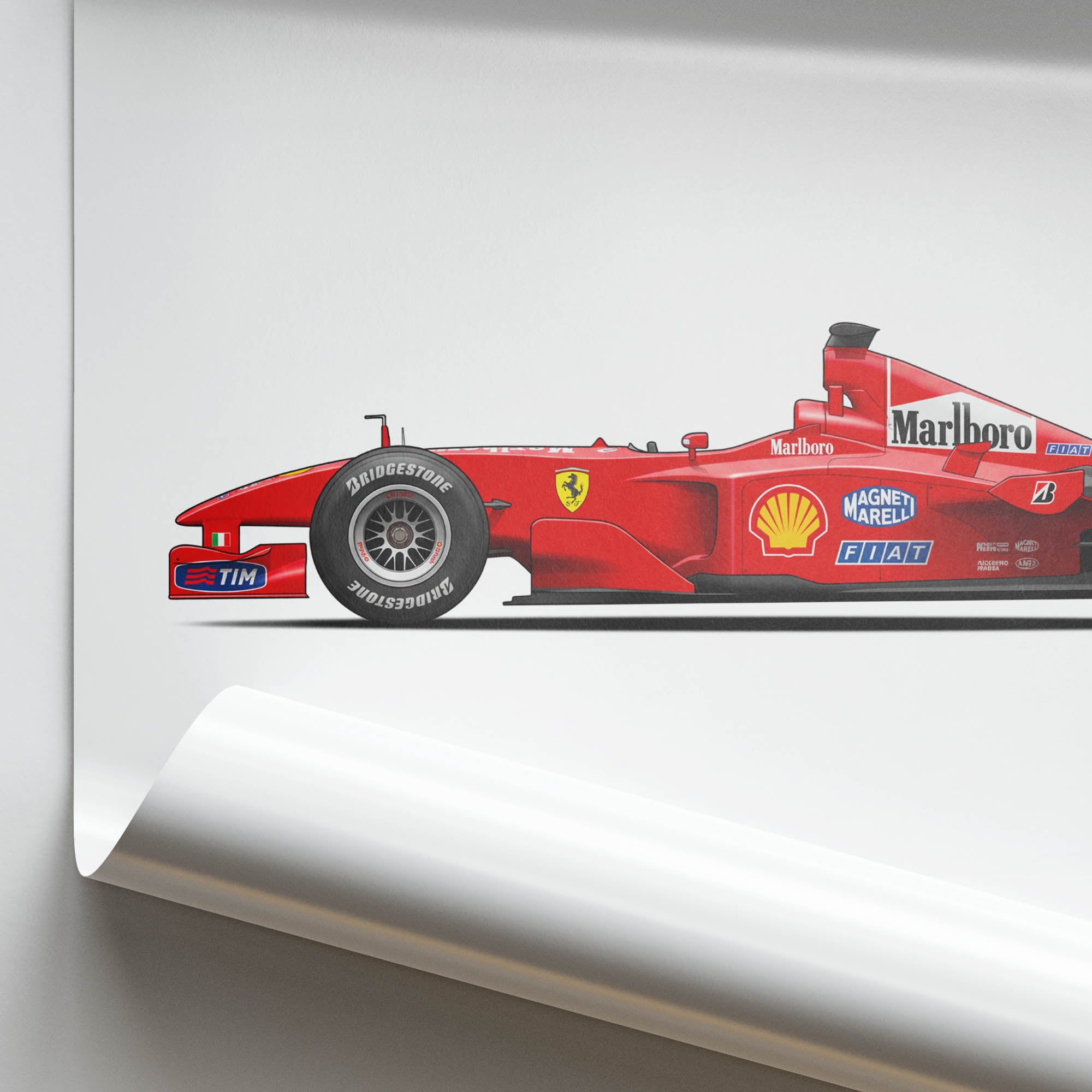 2001 Ferrari F2001 Michael Schumacher – Car Print