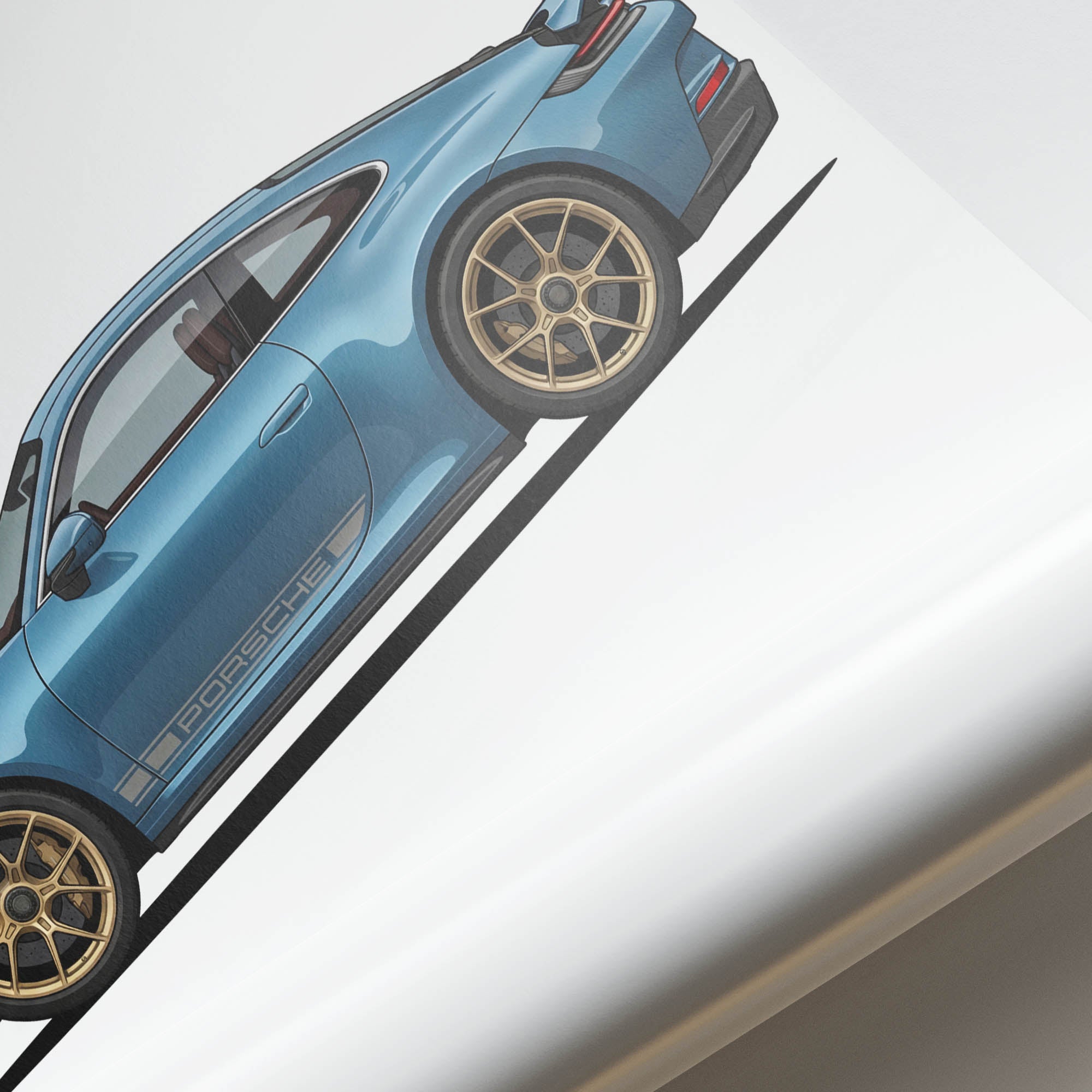 2024 Porsche 911 S T Shore – Car Print (Side)