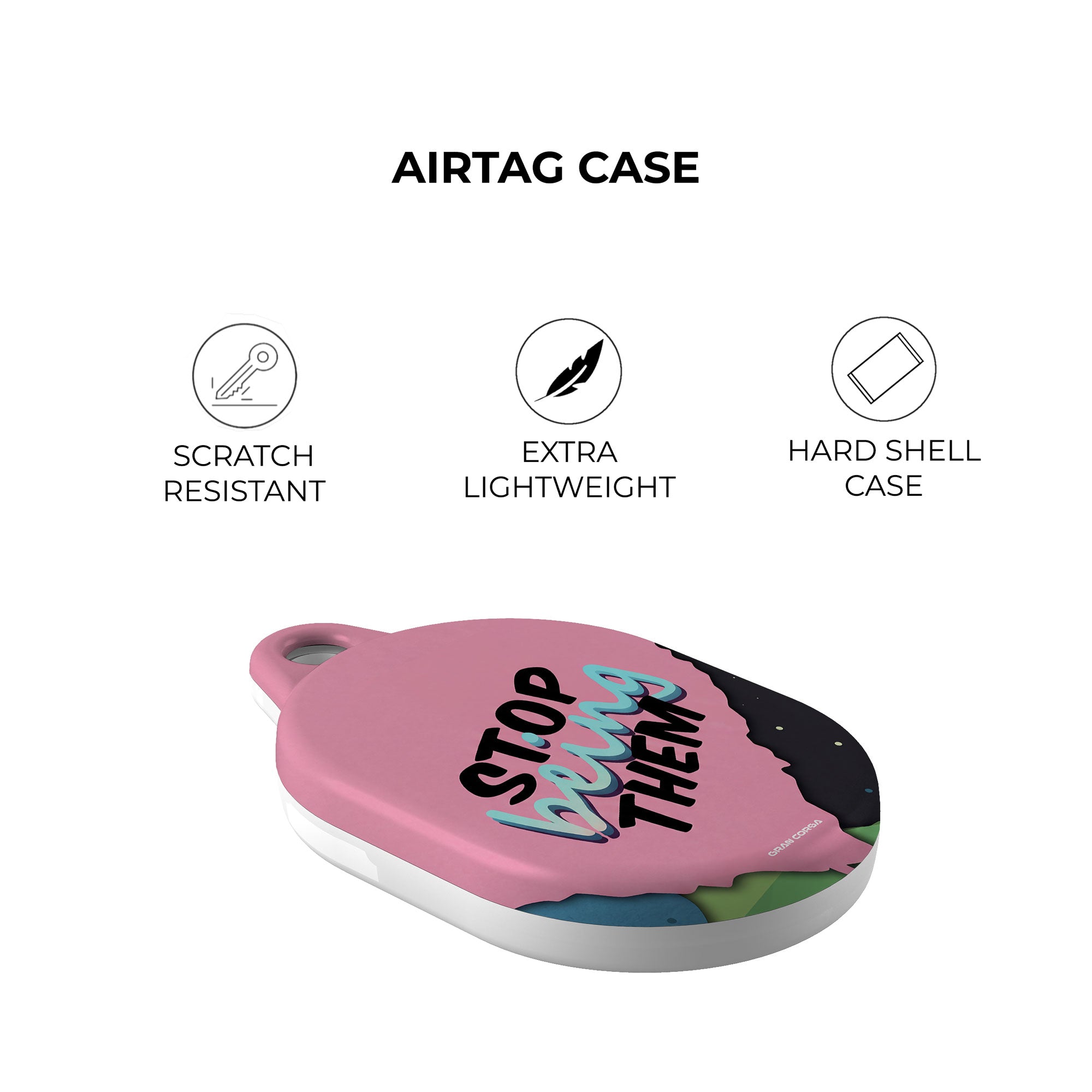 Daniel Ricciardo Stop Being Them – AirTag Case