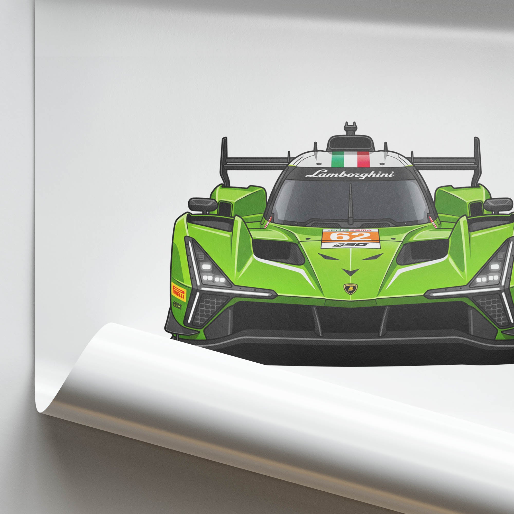 2025 Lamborghini SC63 Iron Lynx Hypercar – Car Print