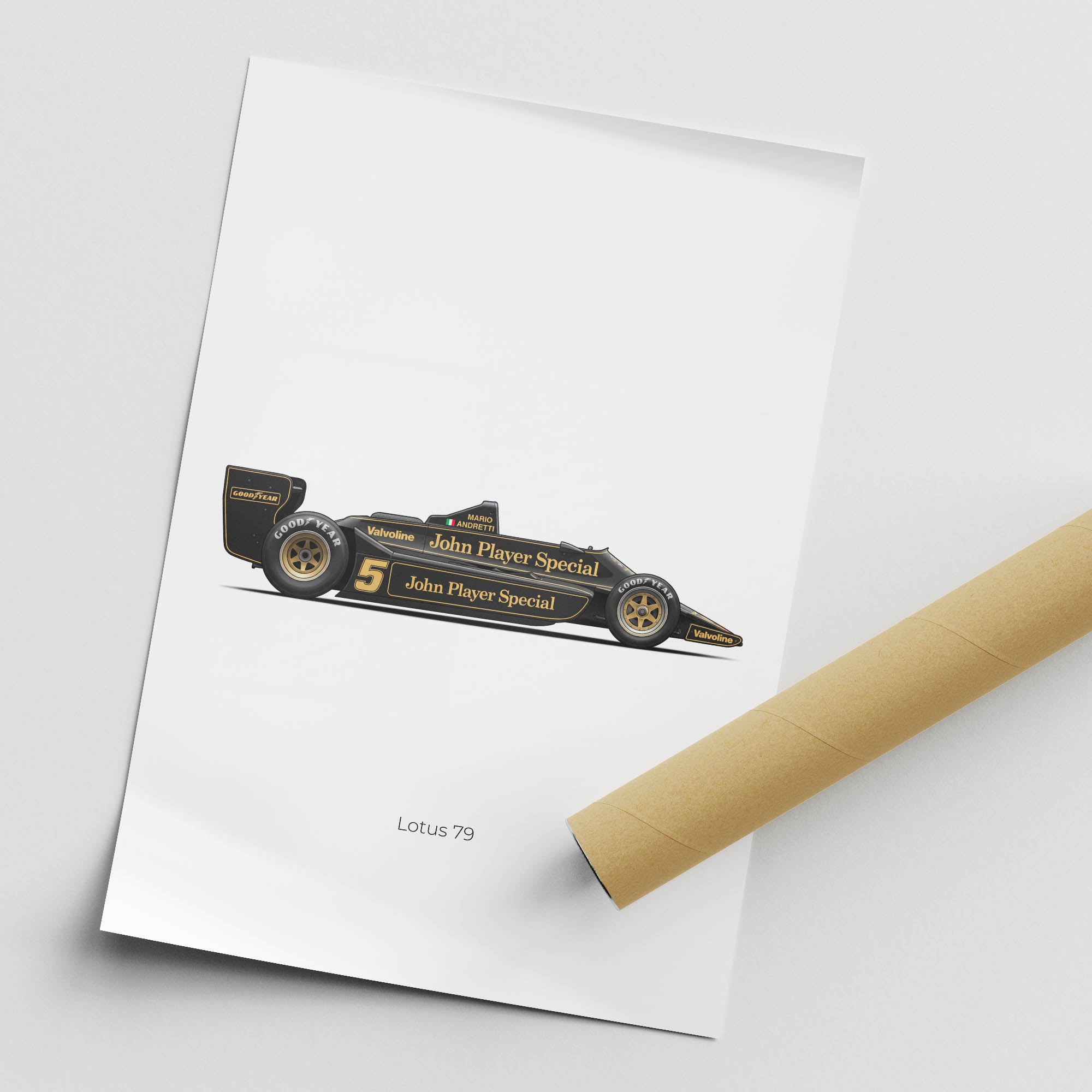 1978 Lotus 79 Mario Andretti John Player – Car Print