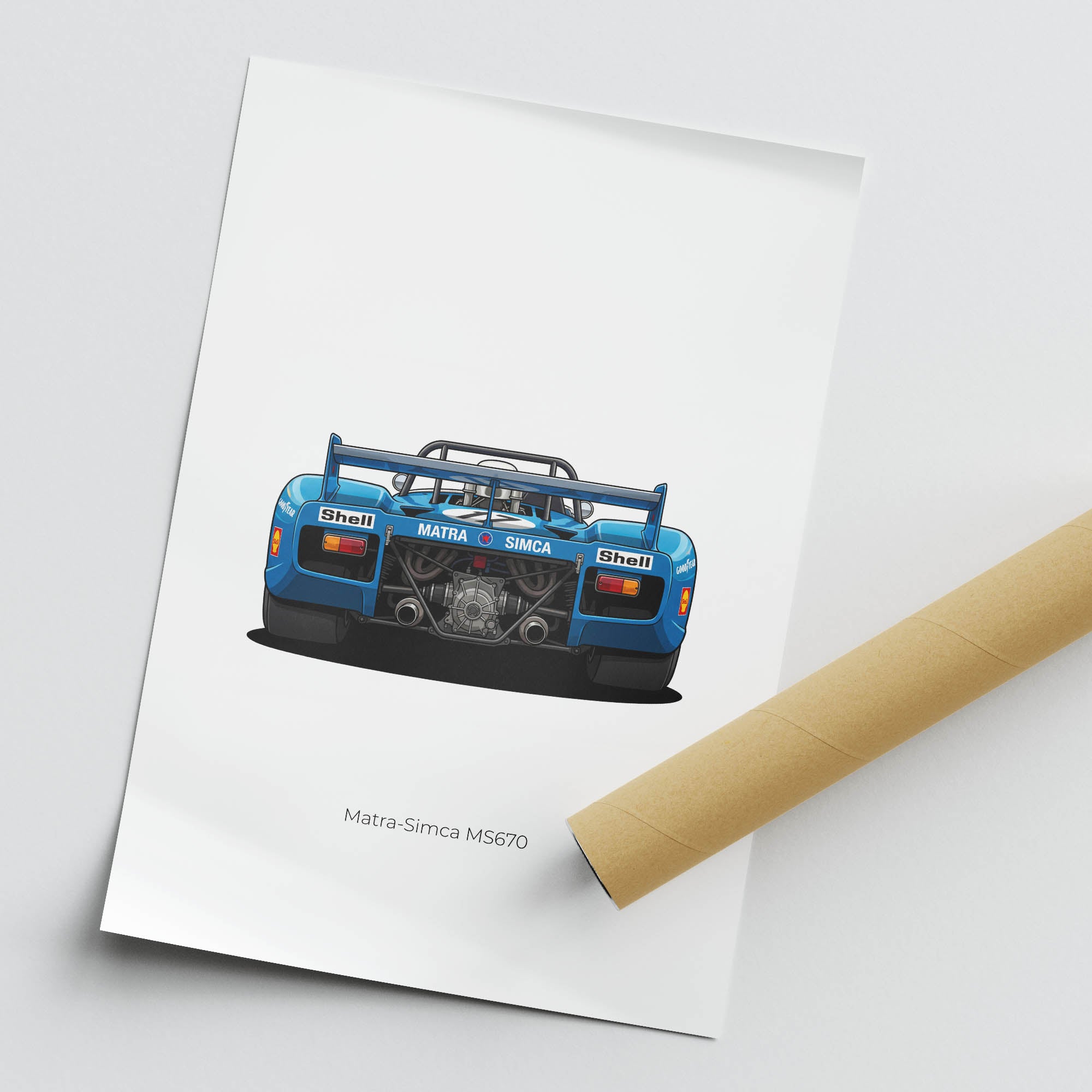 1972 Matra Simca MS670 Matra – Car Print