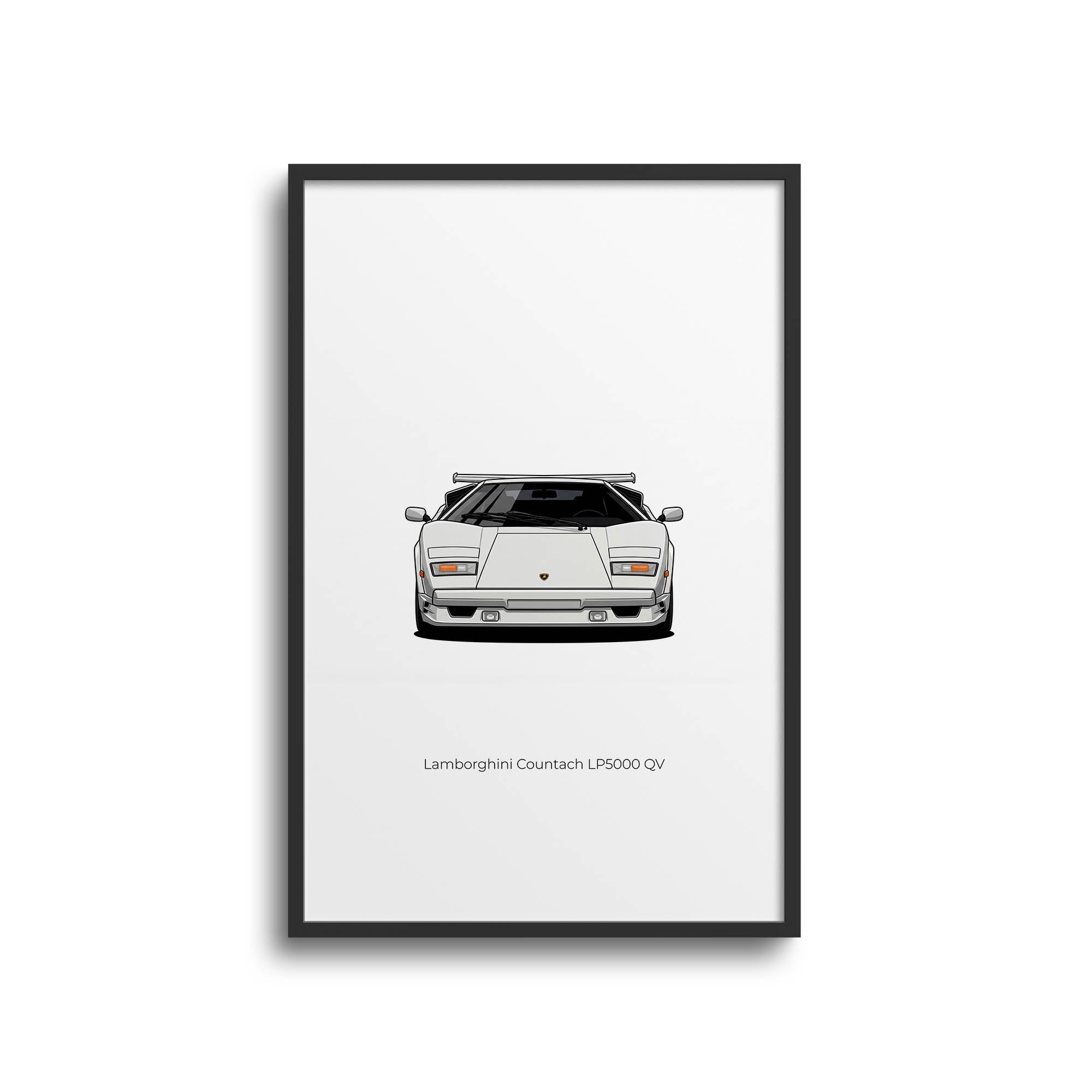 1988 Lamborghini Countach LP5000 Qv – Car Print (Front)