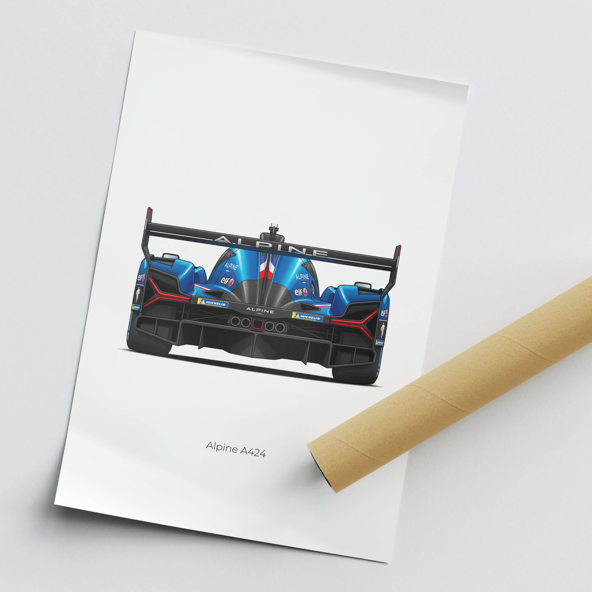 2025 Alpine A424 Alpine Endurance Team – Car Print