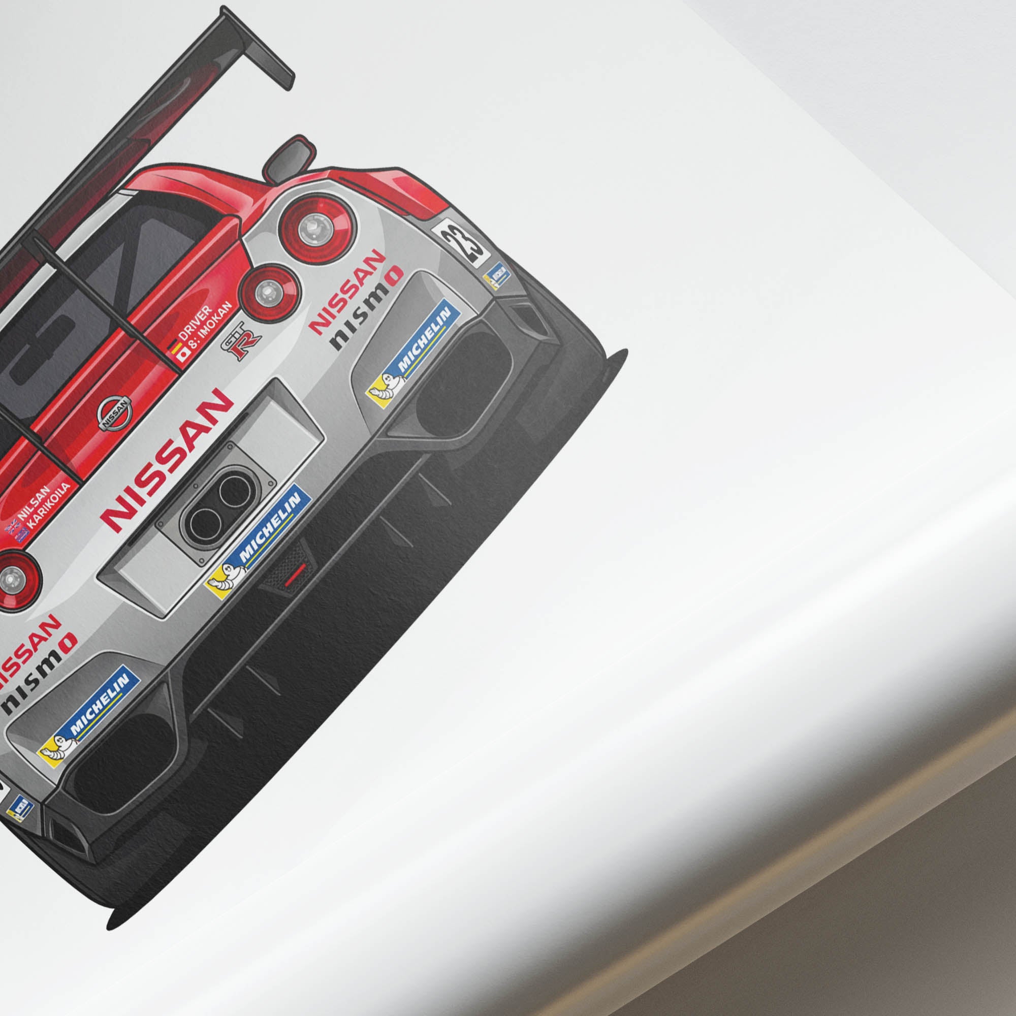 2015 Nissan GT R LM Nismo – Car Print (Back)