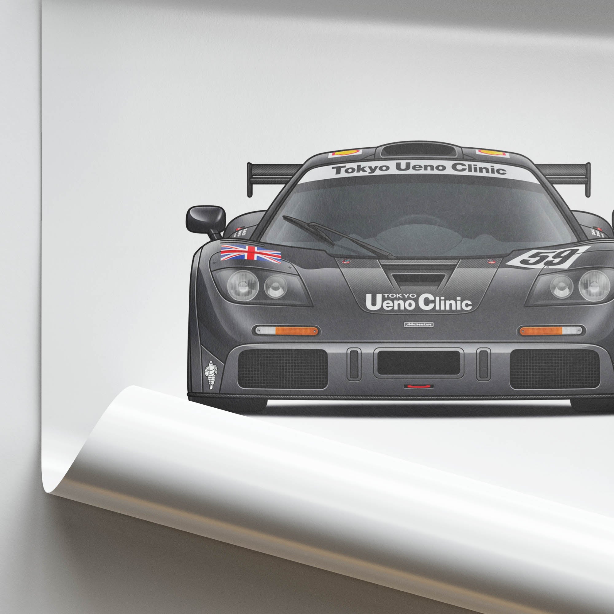 1995 McLaren GTR Yannick Dalmas Tokyo Ueno – Car Print