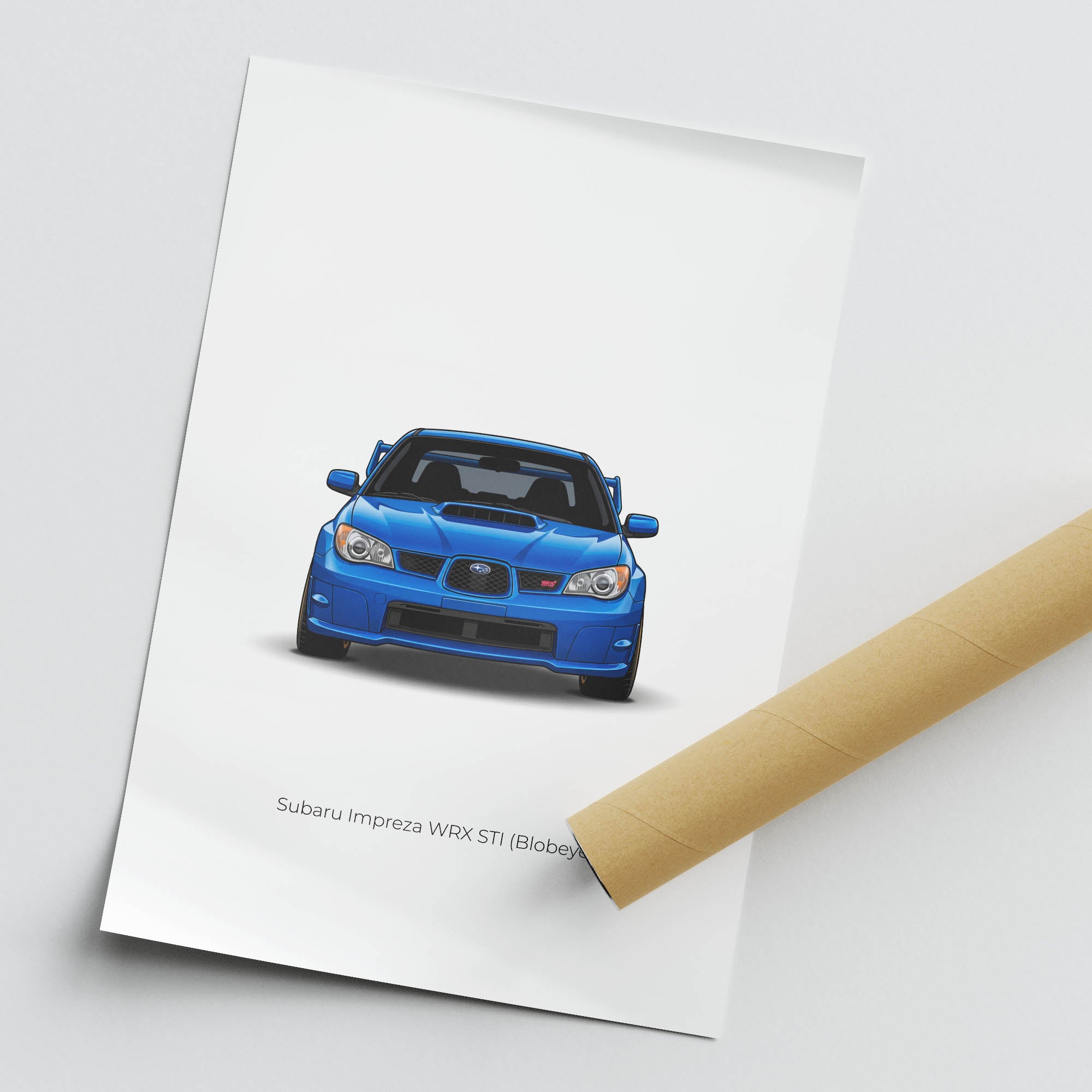 2004 Subaru Impreza WRX STI Blobeye World – Car Print