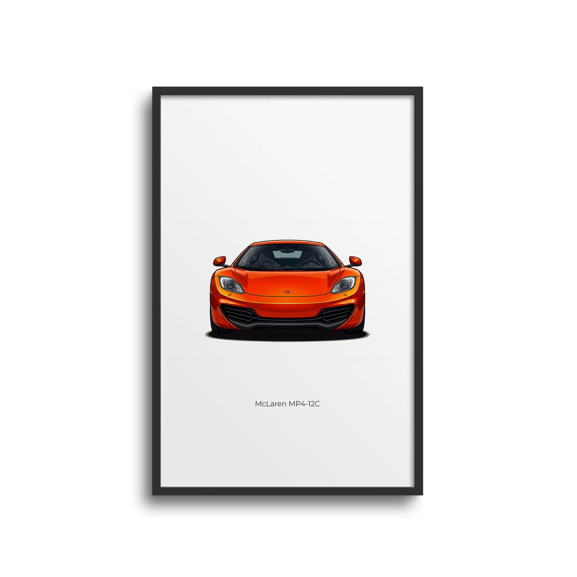 2012 McLaren MP4 12C Volcano – Car Print (Front)