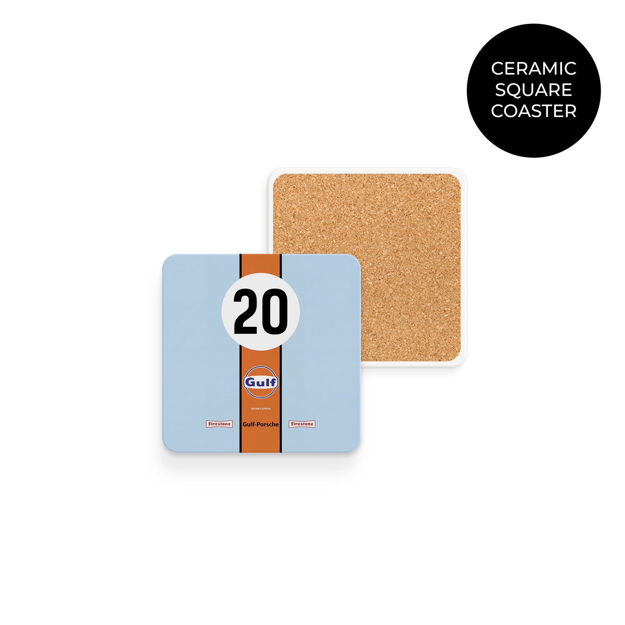 917K Gulf Coaster – Vintage 1970 Le Mans Race Car Table Protector