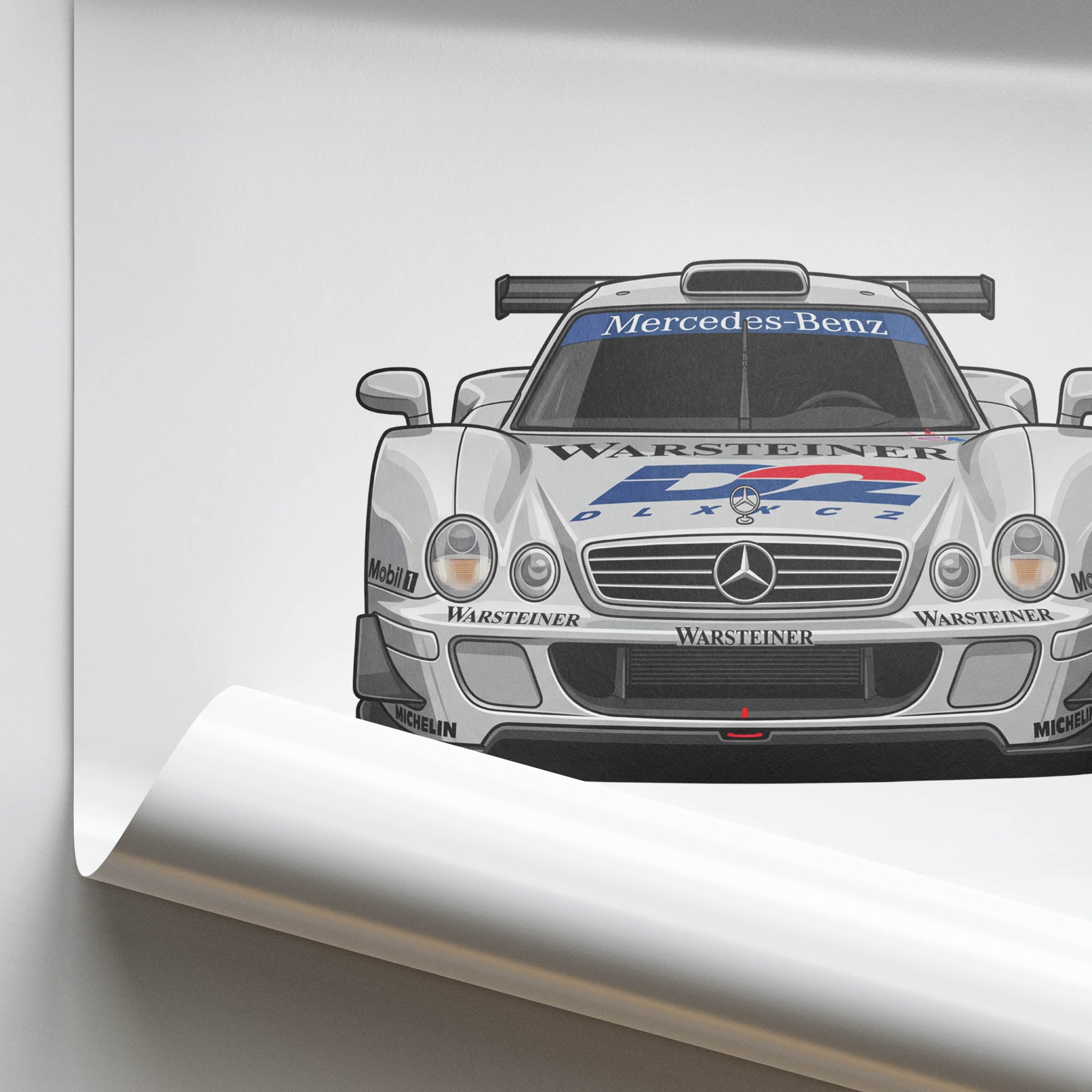 1998 Mercedes-Benz CLK GTR D2 – Car Print (Front)