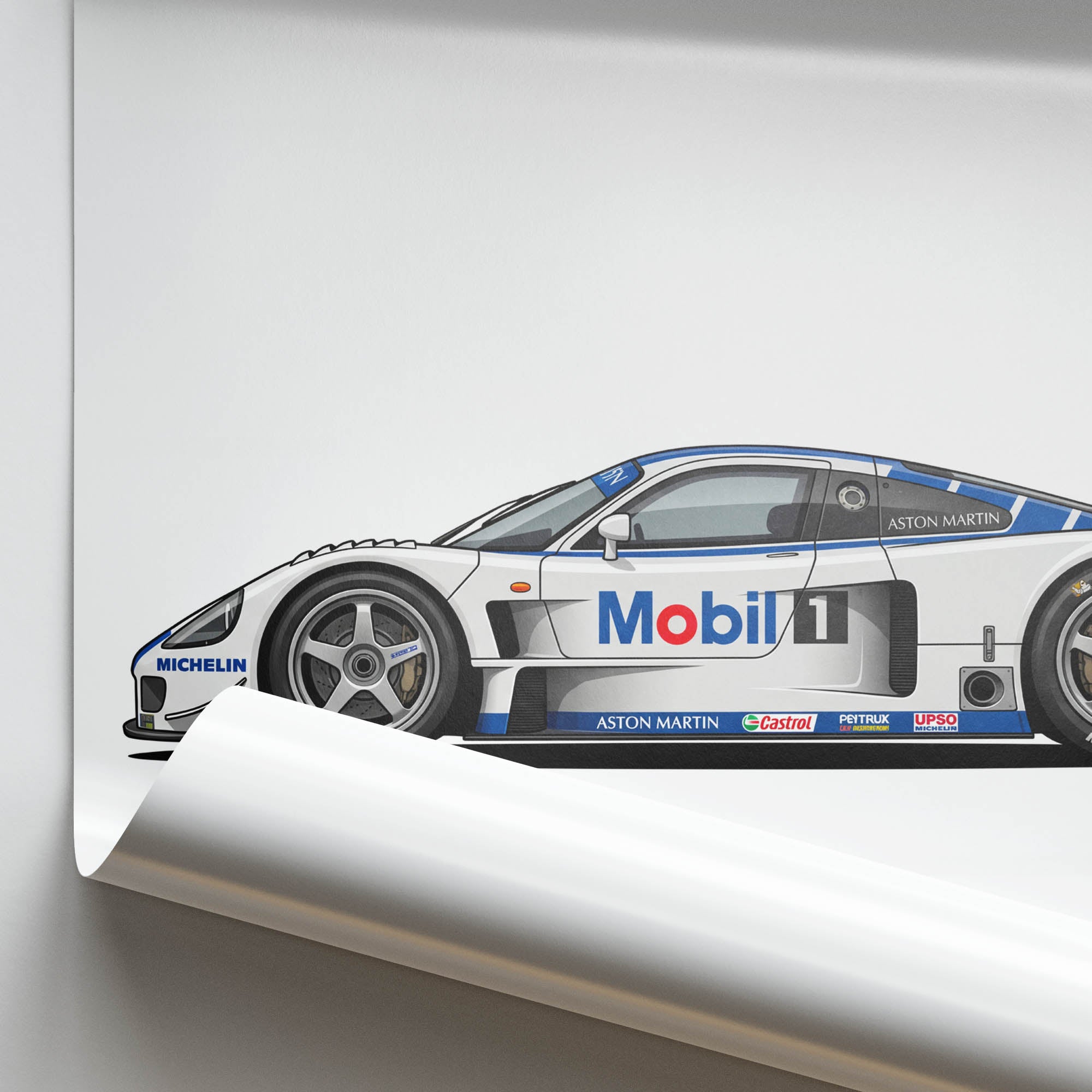 1989 Aston Martin AMR1 Mobil – Car Print