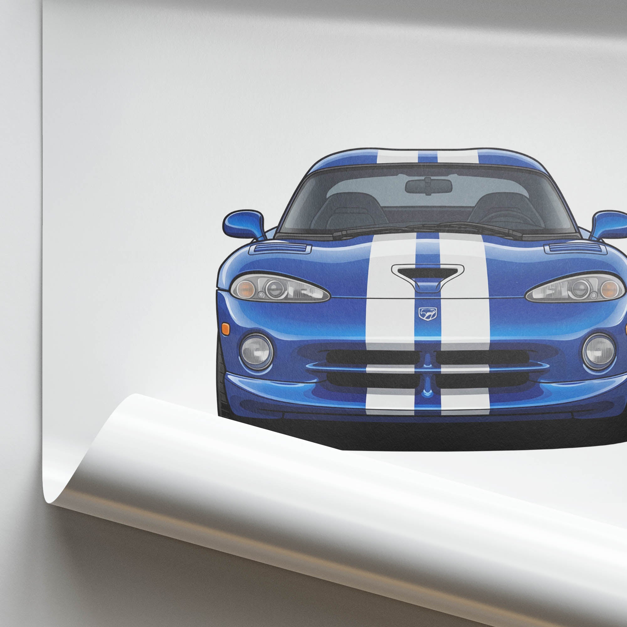 1996 Dodge Viper Gts Viper Gts – Car Print (Front)