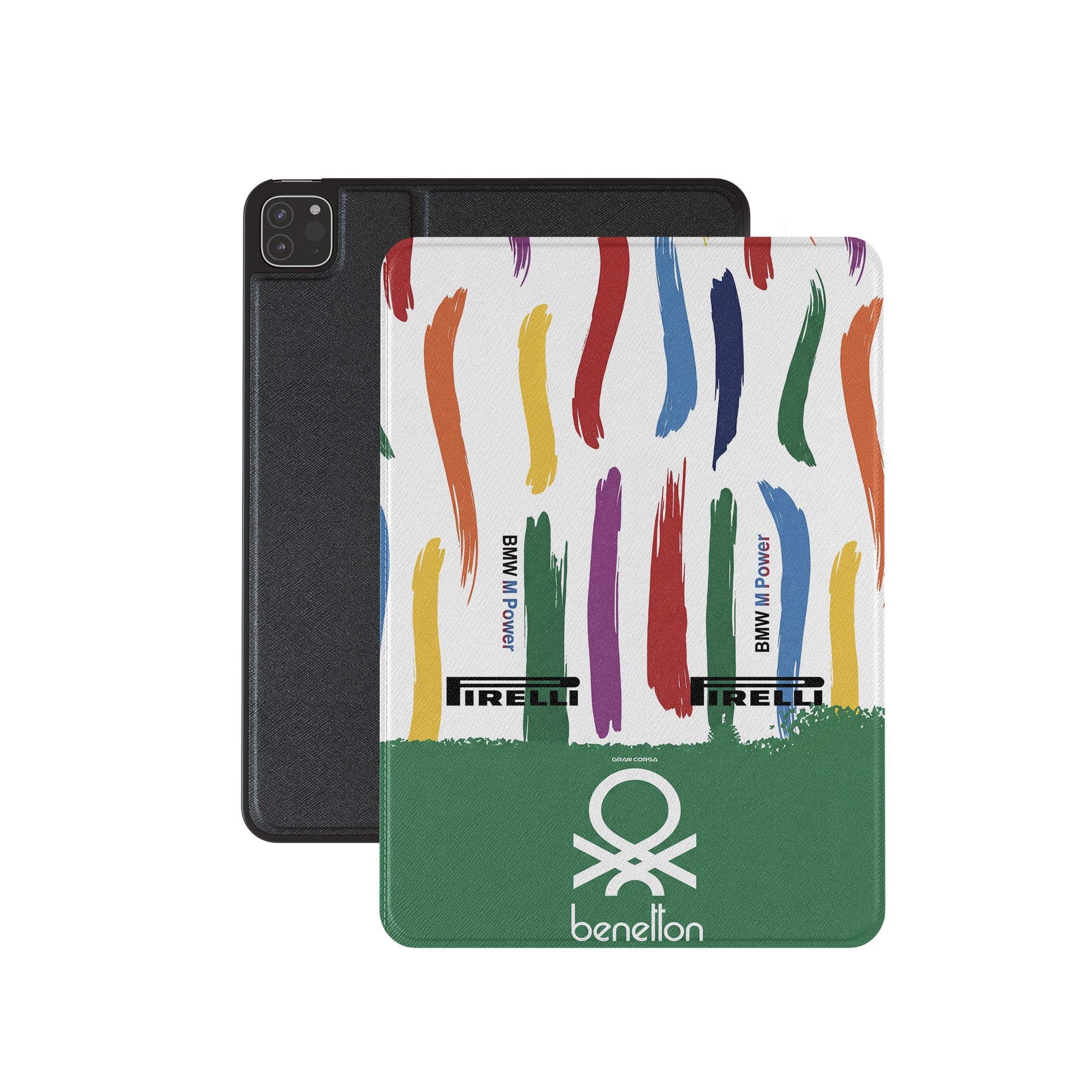 Benetton F1 iPad Case – 1986 F1 Livery BMW Grand Prix Racing Cover