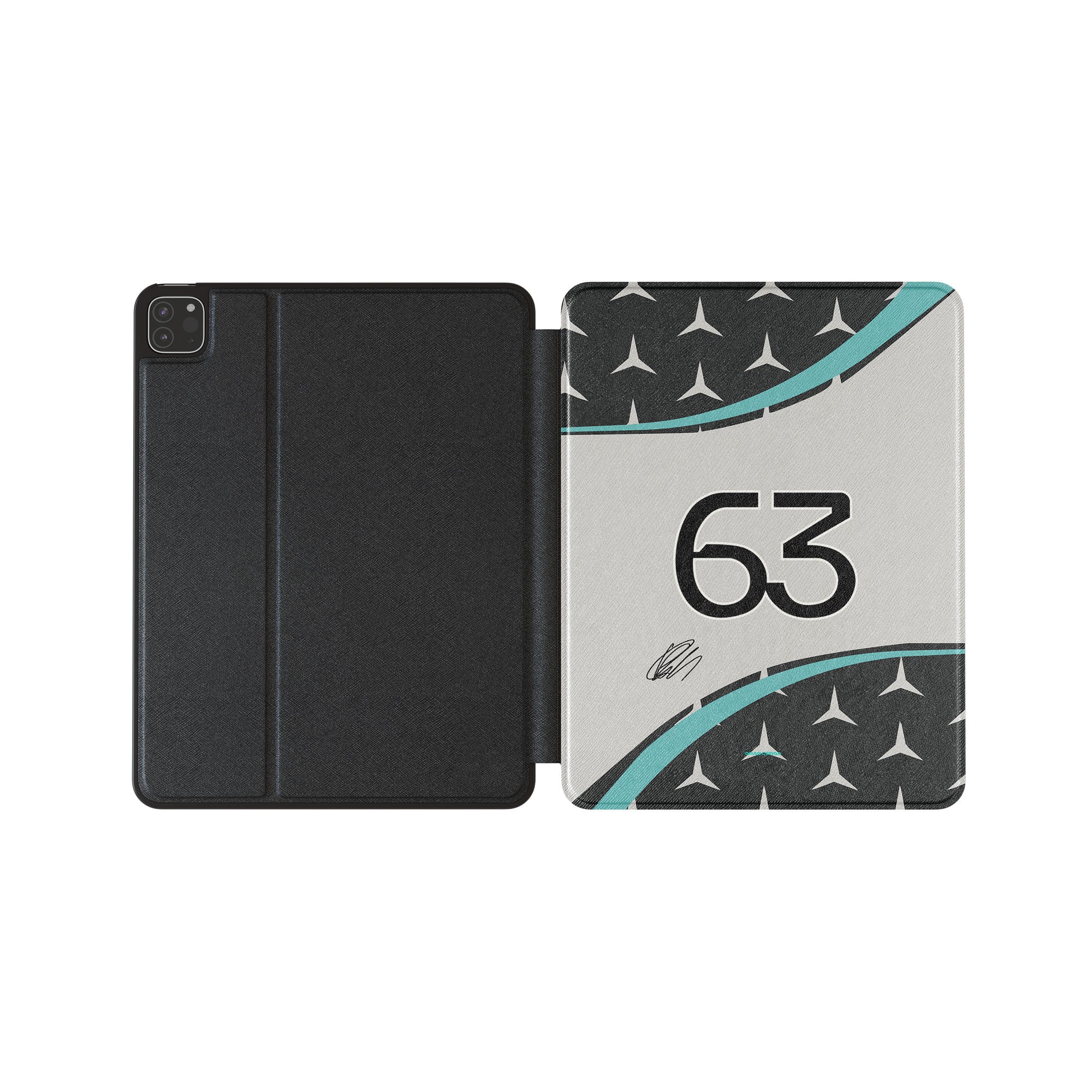 iPad Case | George Russell Mercedes AMG 2025 F1 Signed Protective Cover