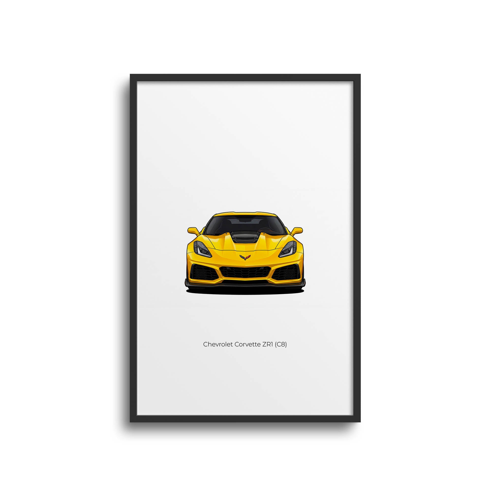 2025 Chevrolet Corvette ZR1 C8 – Car Print (Front)