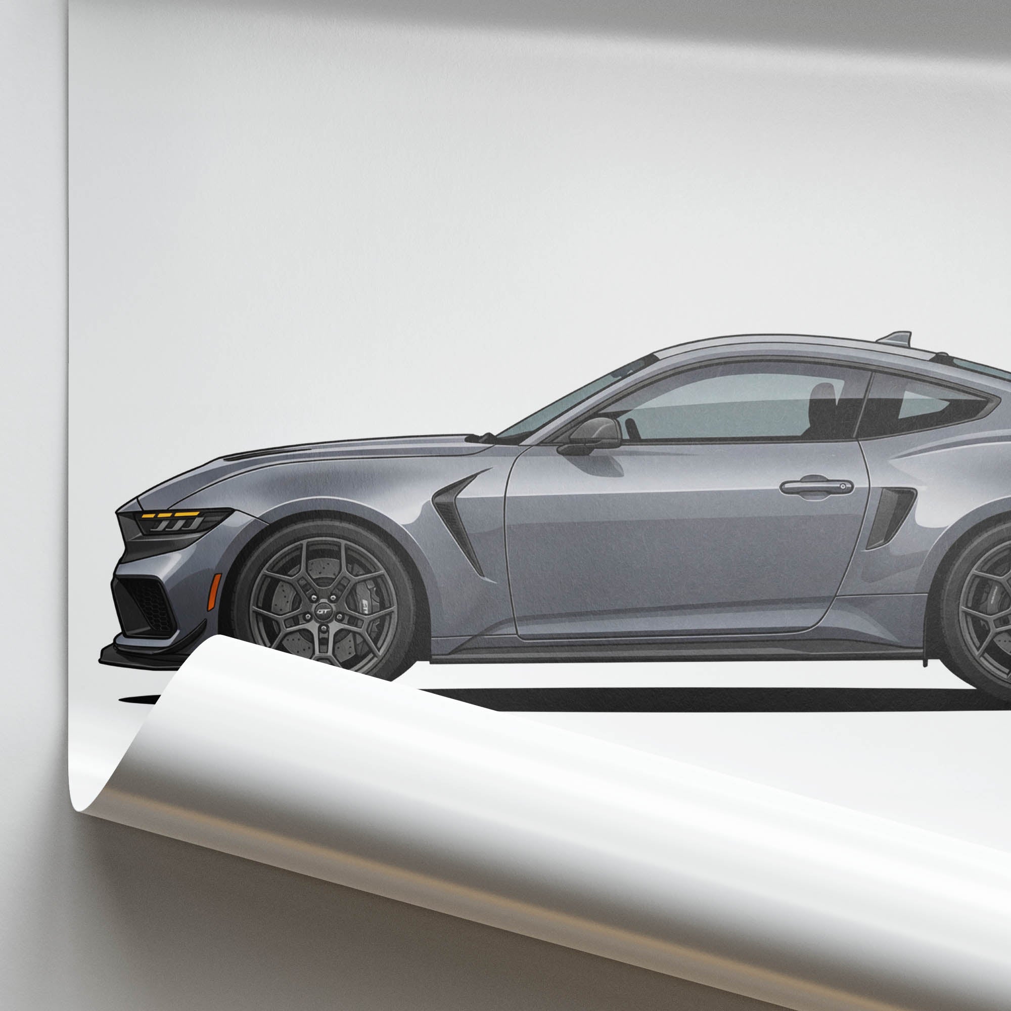 2025 Ford Mustang Gtd Polymimetic – Car Print (Side)