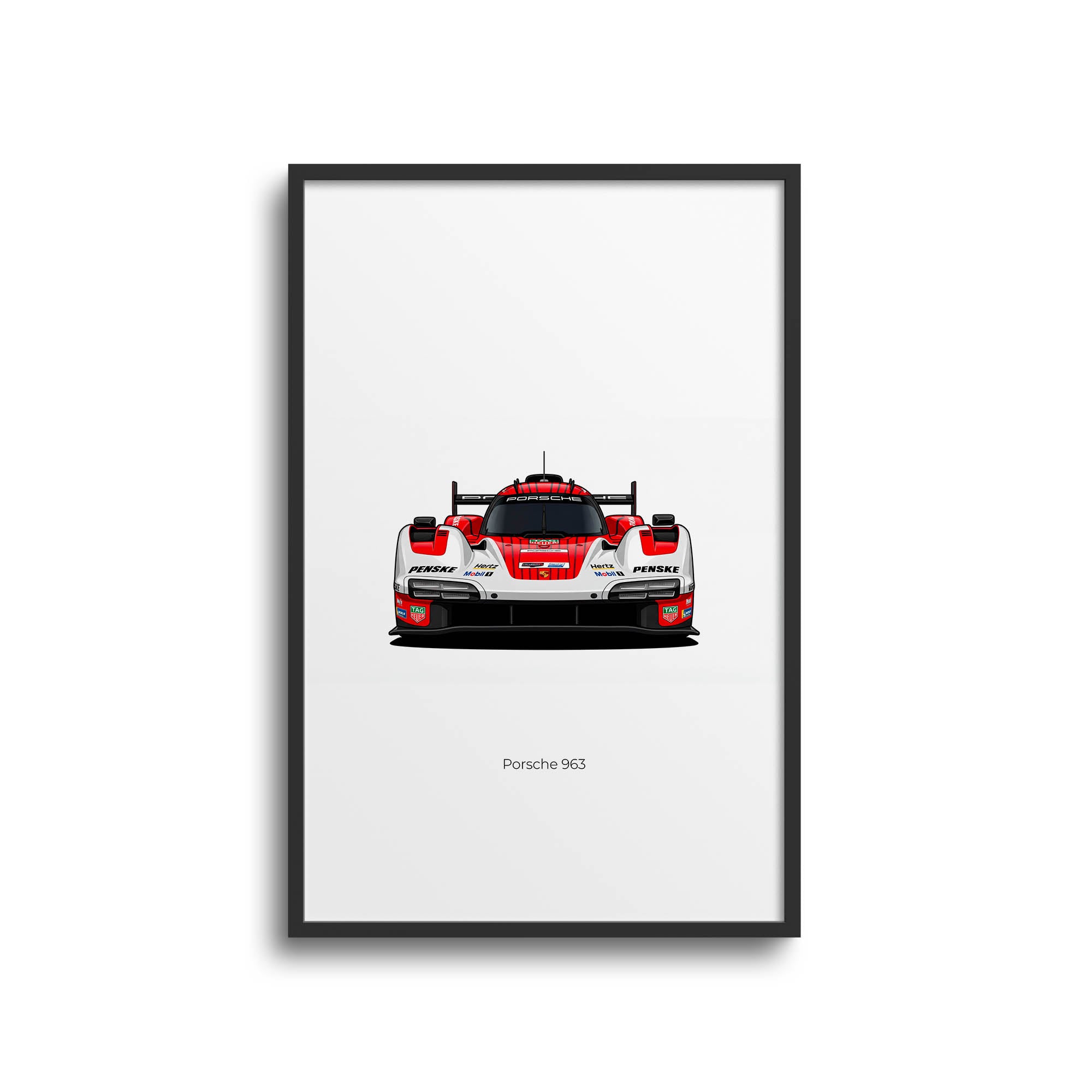 2023 Porsche 963 Penske Motorsport – Car Print (Front)