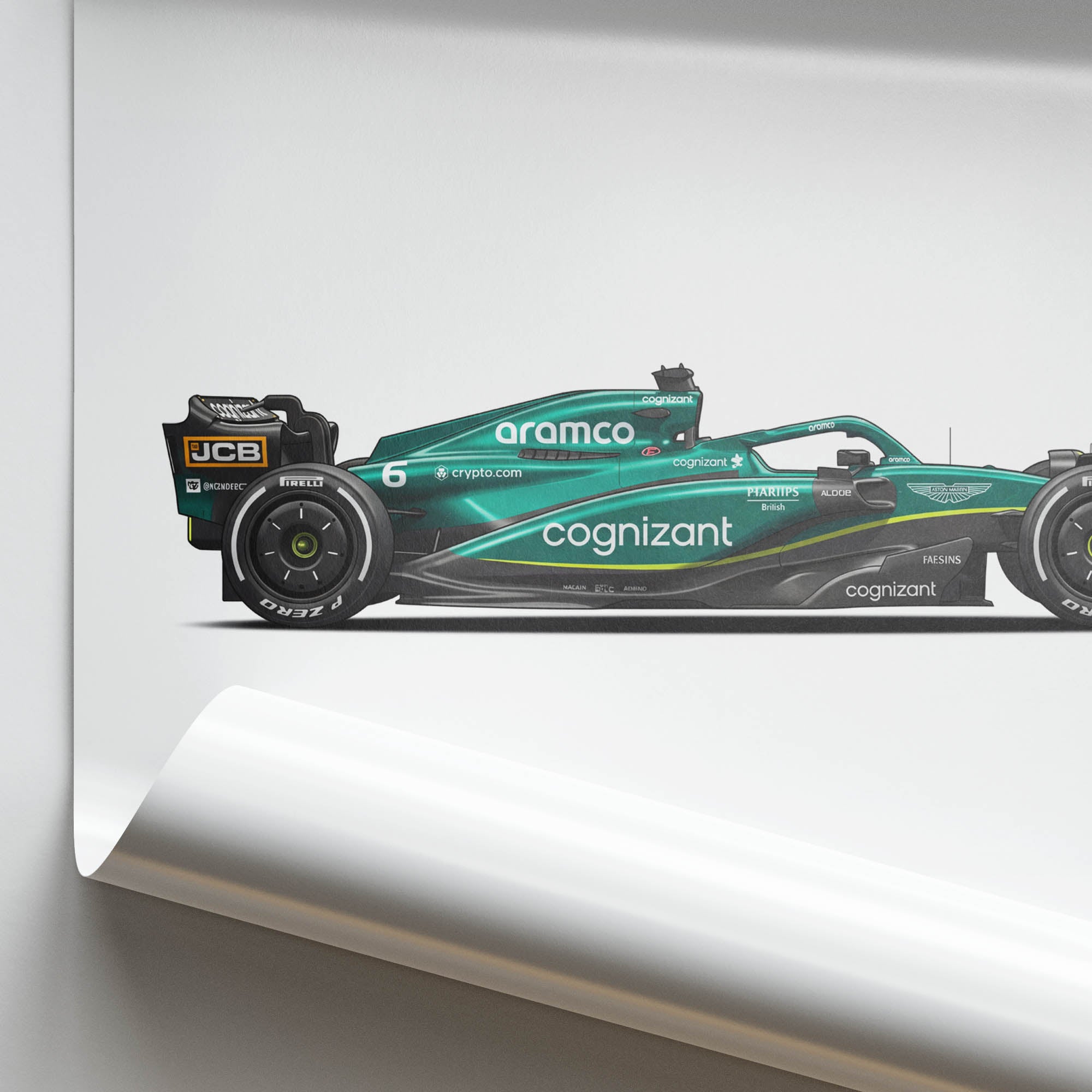 2025 Aston Martin AMR25 Fernando Alonso – Car Print