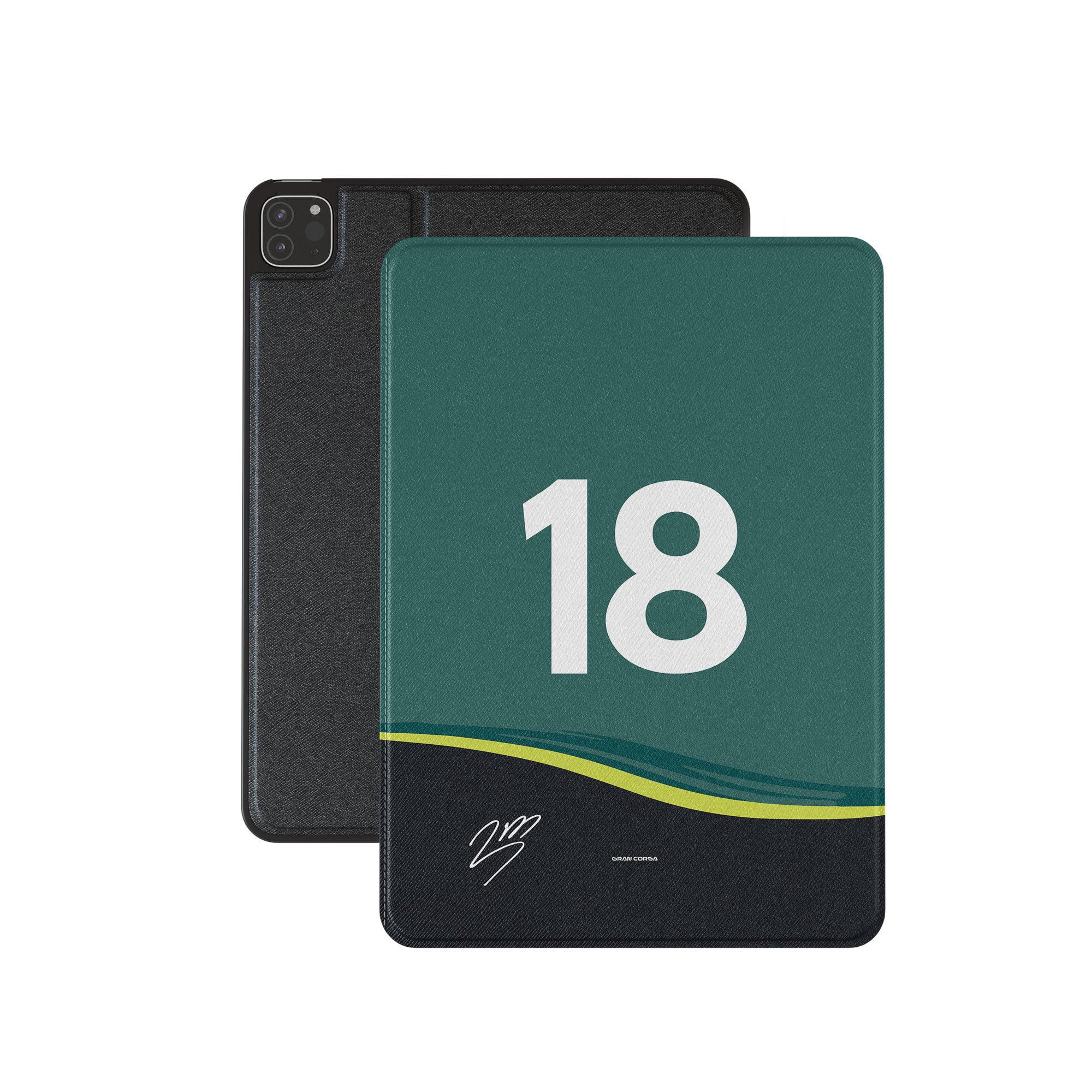 Aston Martin iPad Case – Lance Stroll F1 2024 AMR24 Livery Durable Cover