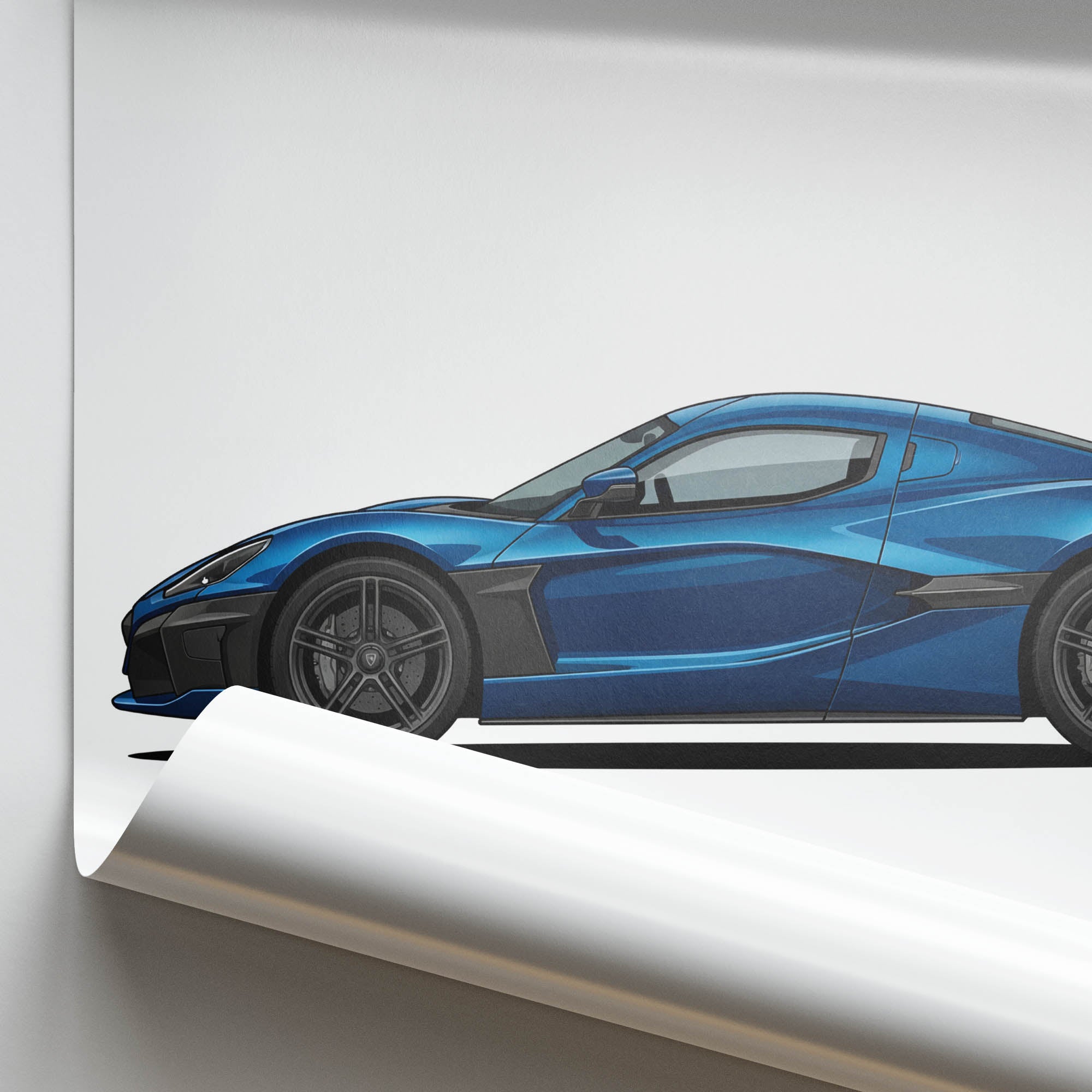 2022 Rimac Nevera – Car Print (Side)