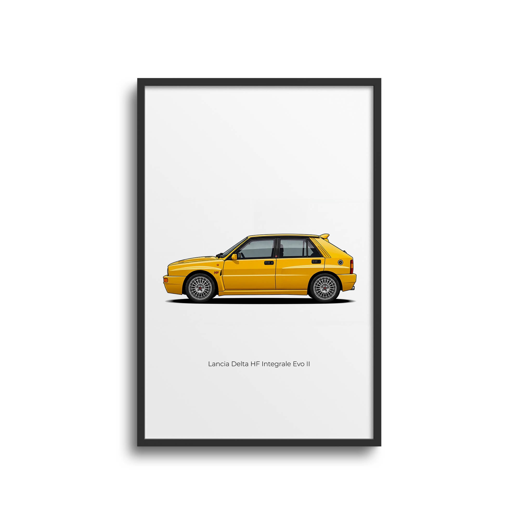1993 Lancia Delta Hf Integrale Evo II – Car Print (Side)
