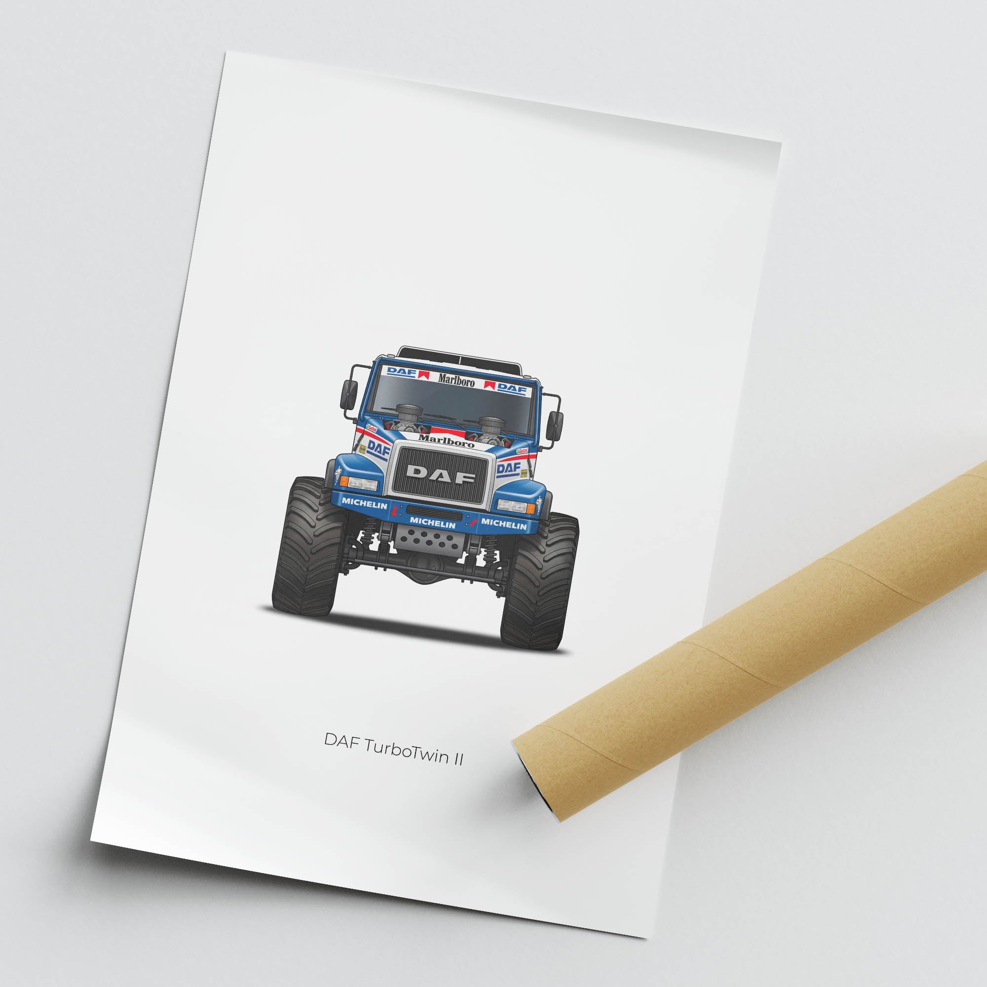 1988 Daf Turbotwin II Twin Engine Monster – Car Print