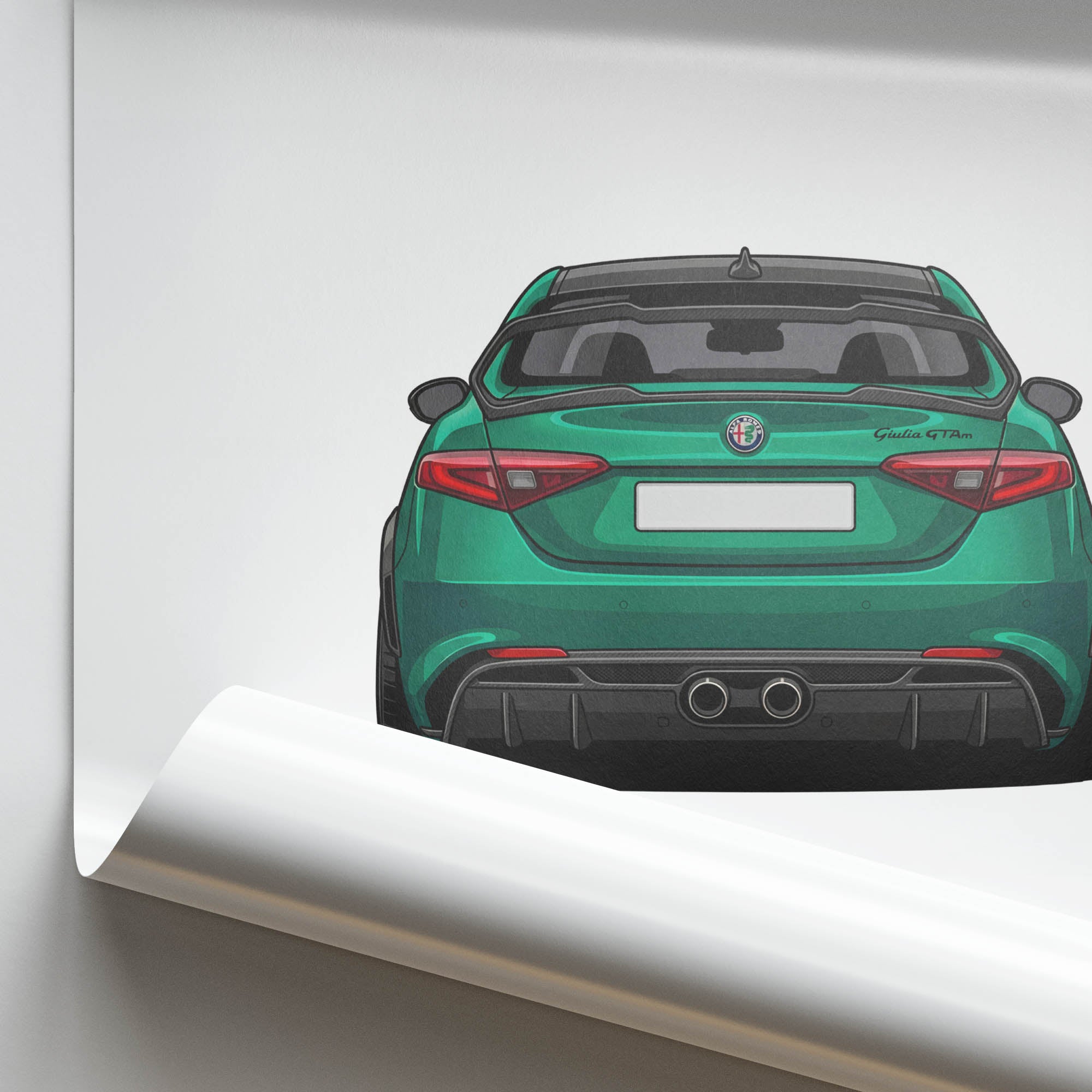 2020 Alfa Romeo Giulia Gtam Montreal – Car Print