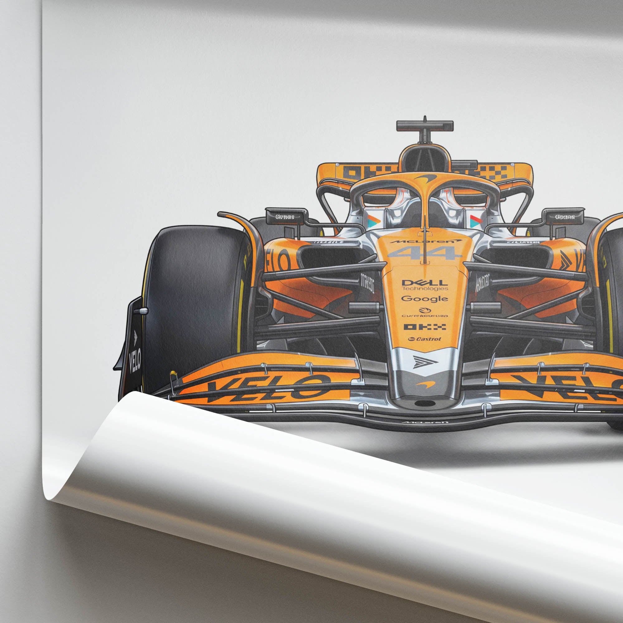 2025 McLaren MCL39 Lando Norris Papaya – Car Print