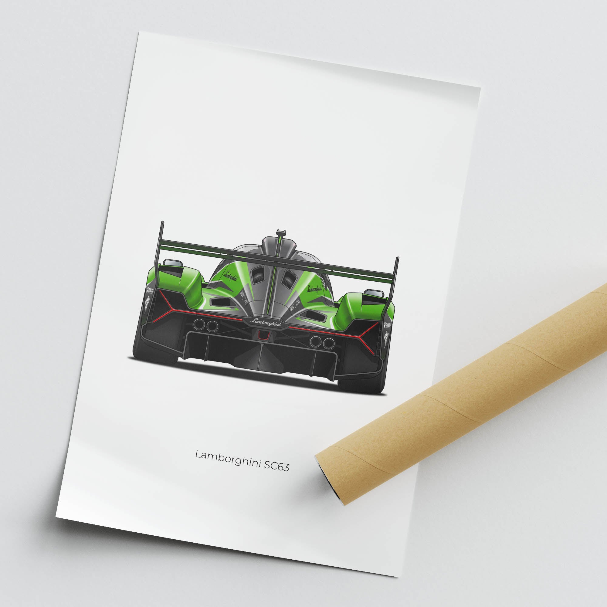 2025 Lamborghini SC63 Iron Lynx Hypercar – Car Print