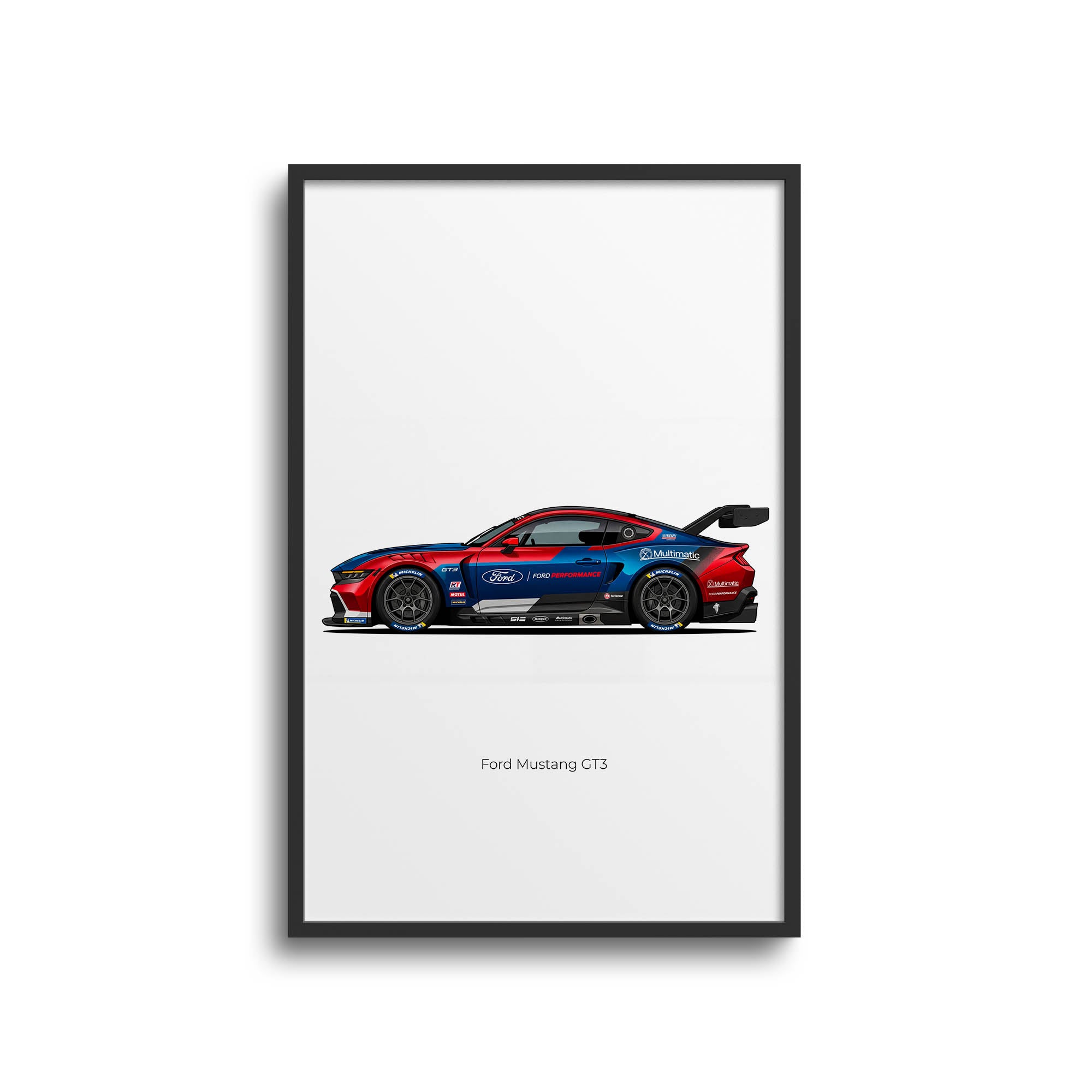 2024 Ford Mustang GT3 Ford Performance – Car Print