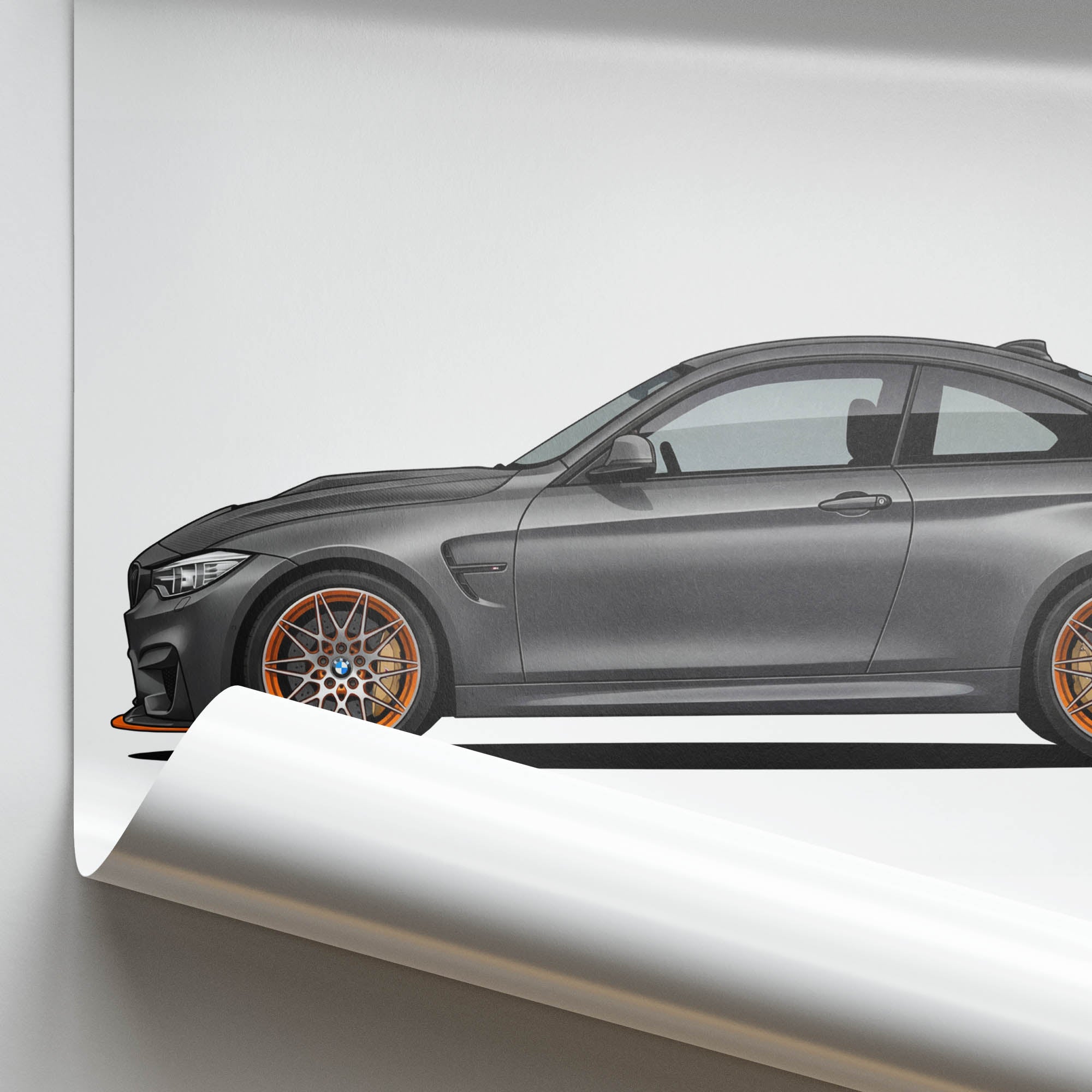 2016 BMW M4 Gts F82 Frozen – Car Print