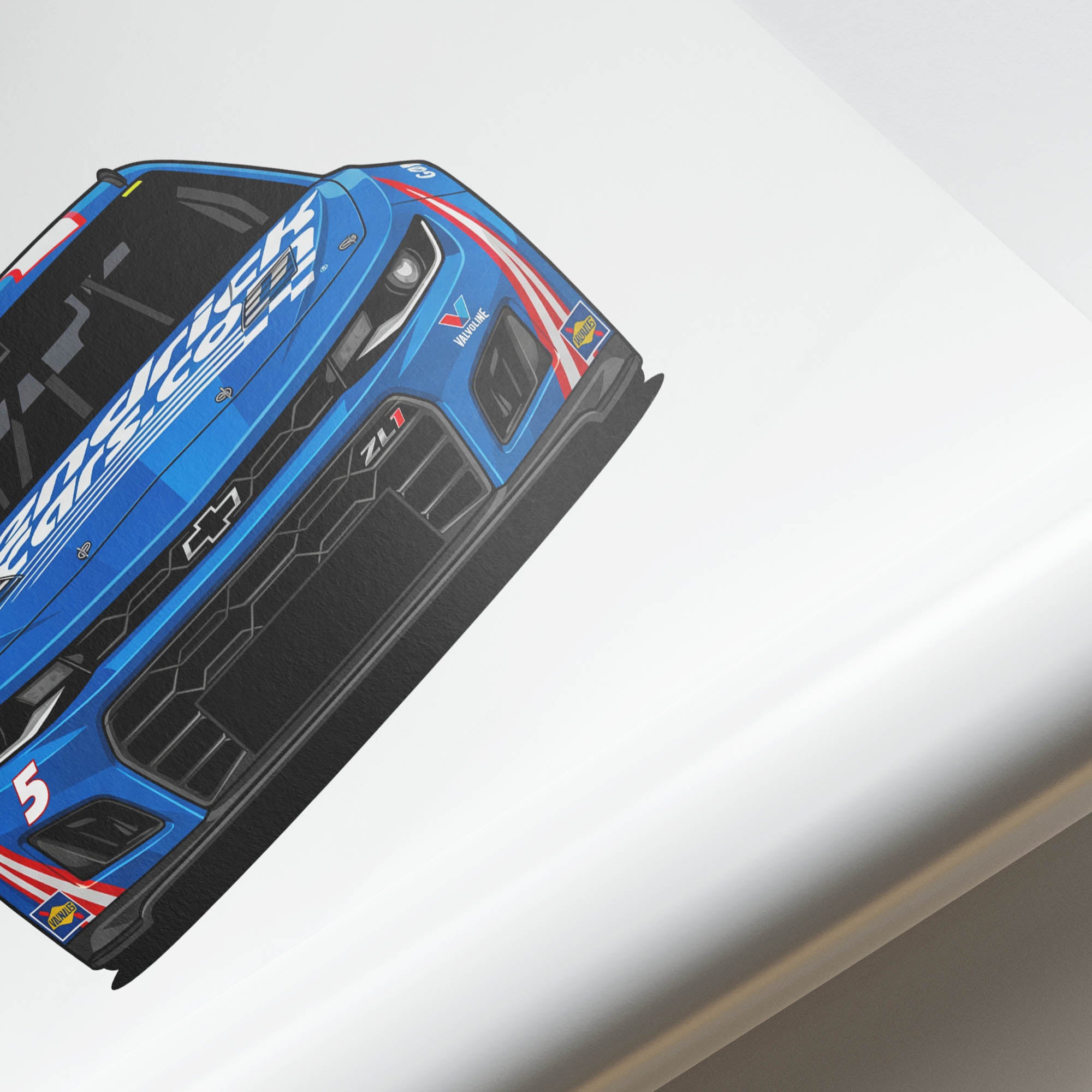 2023 Chevrolet Camaro ZL1 Kyle Larson – Car Print (Front)