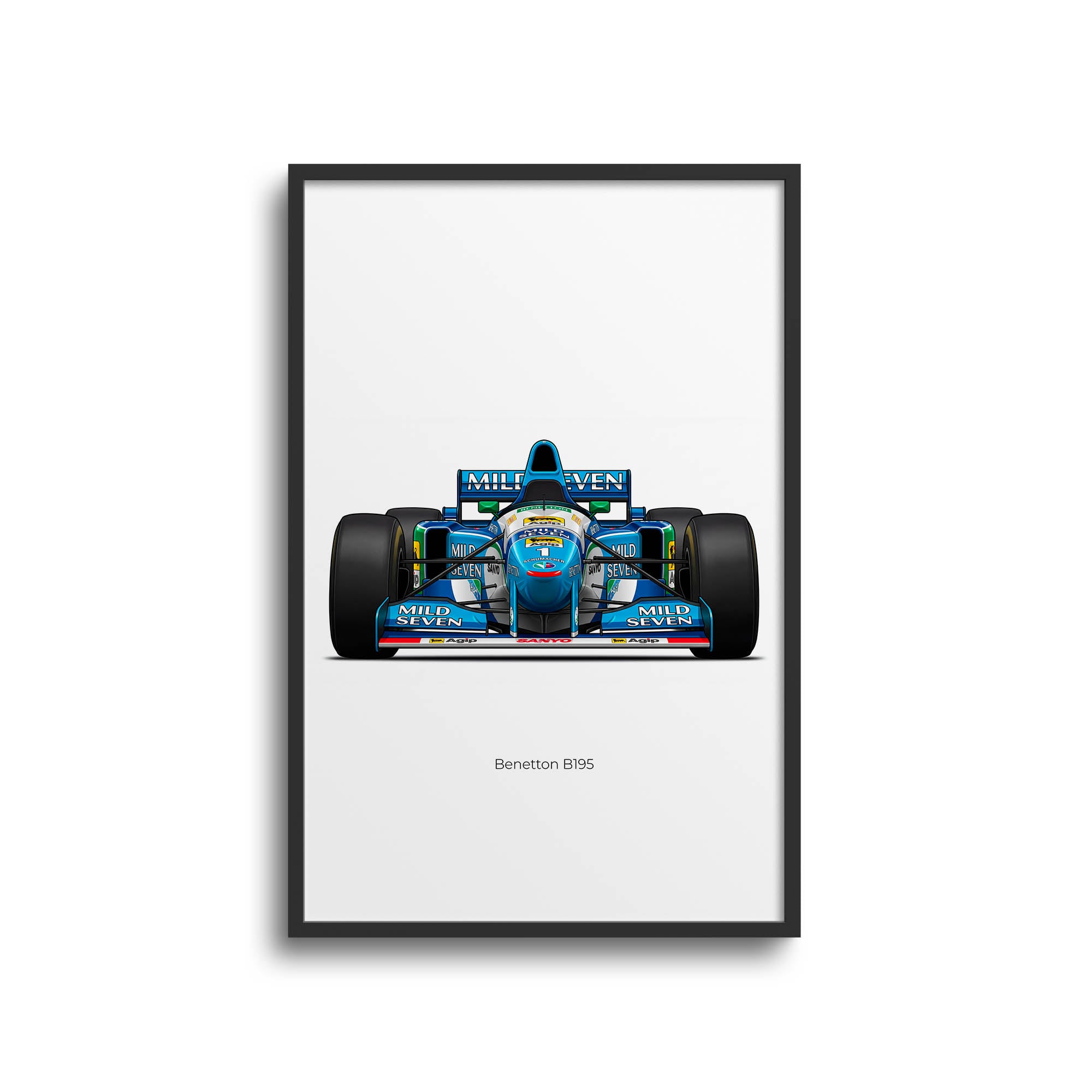 1995 Benetton B195 Michael Schumacher – Car Print