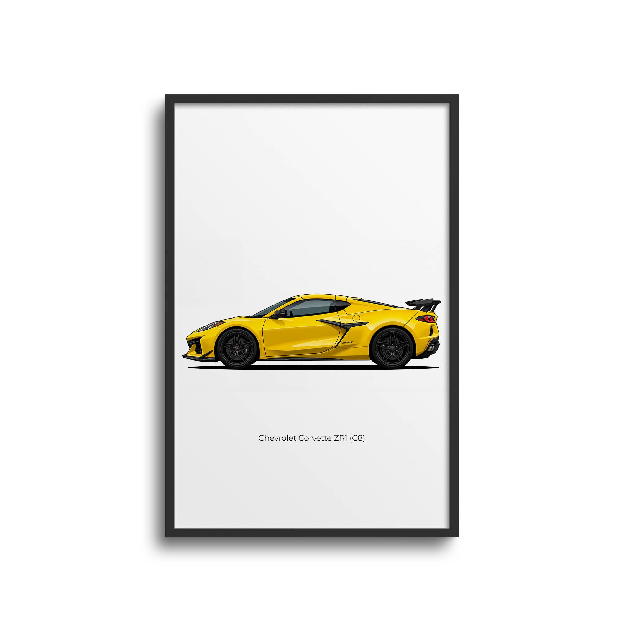 2025 Chevrolet Corvette ZR1 C8 – Car Print (Side)