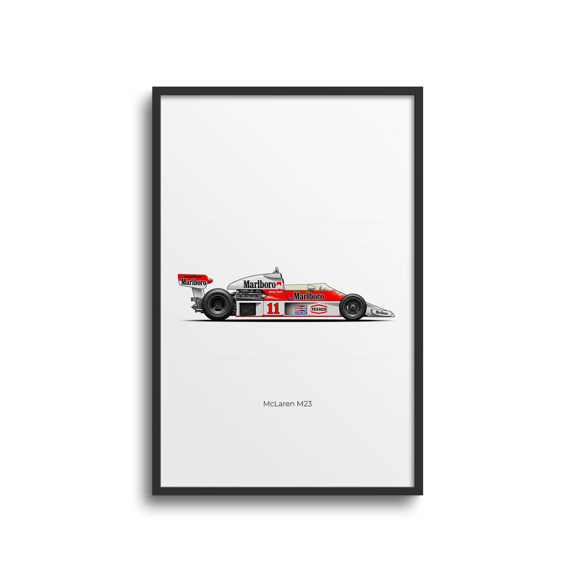 1976 McLaren M23 James Hunt – Car Print