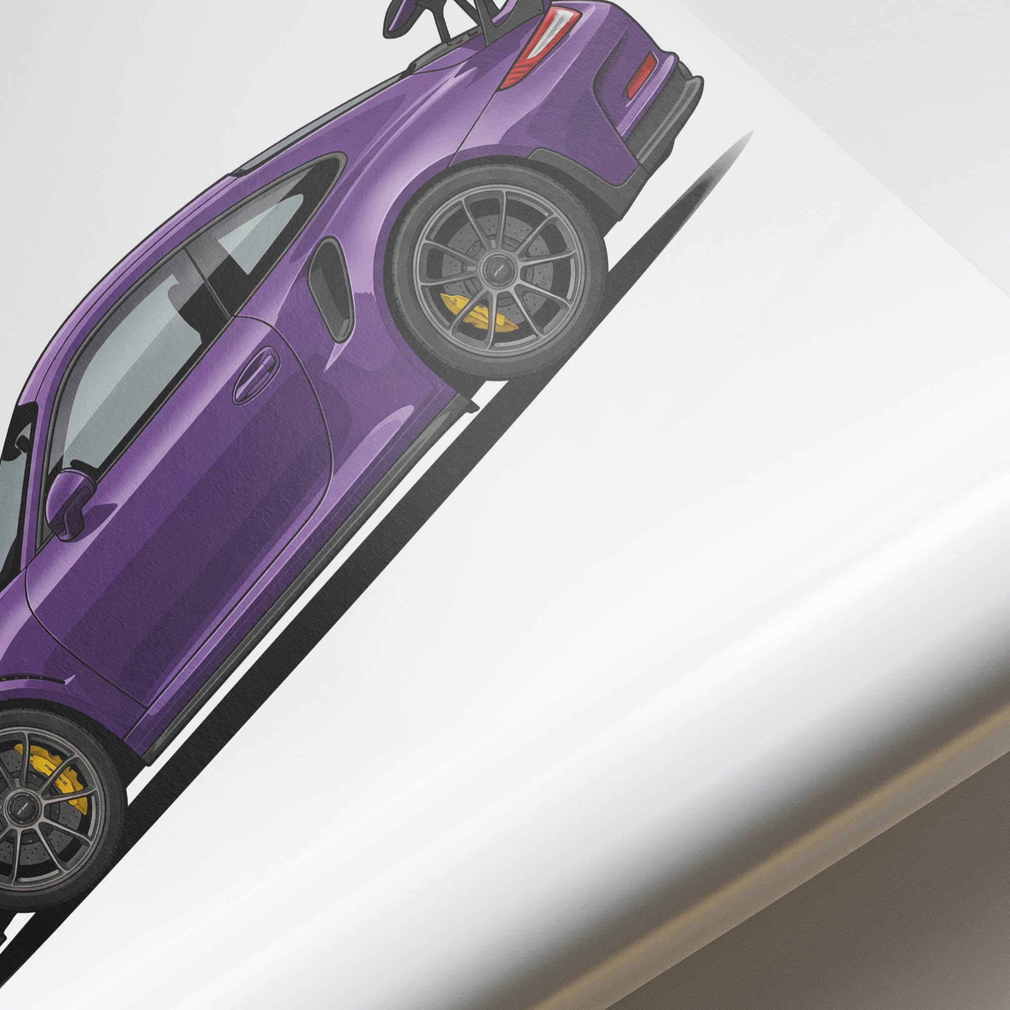 2016 Porsche 911 GT3 RS 991 1 Ultraviolet – Car Print (Side)