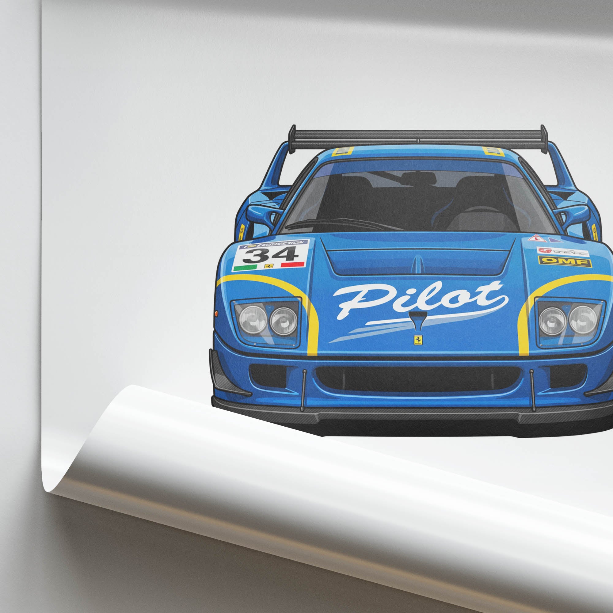 1995 Ferrari F40 LM Pilot – Car Print